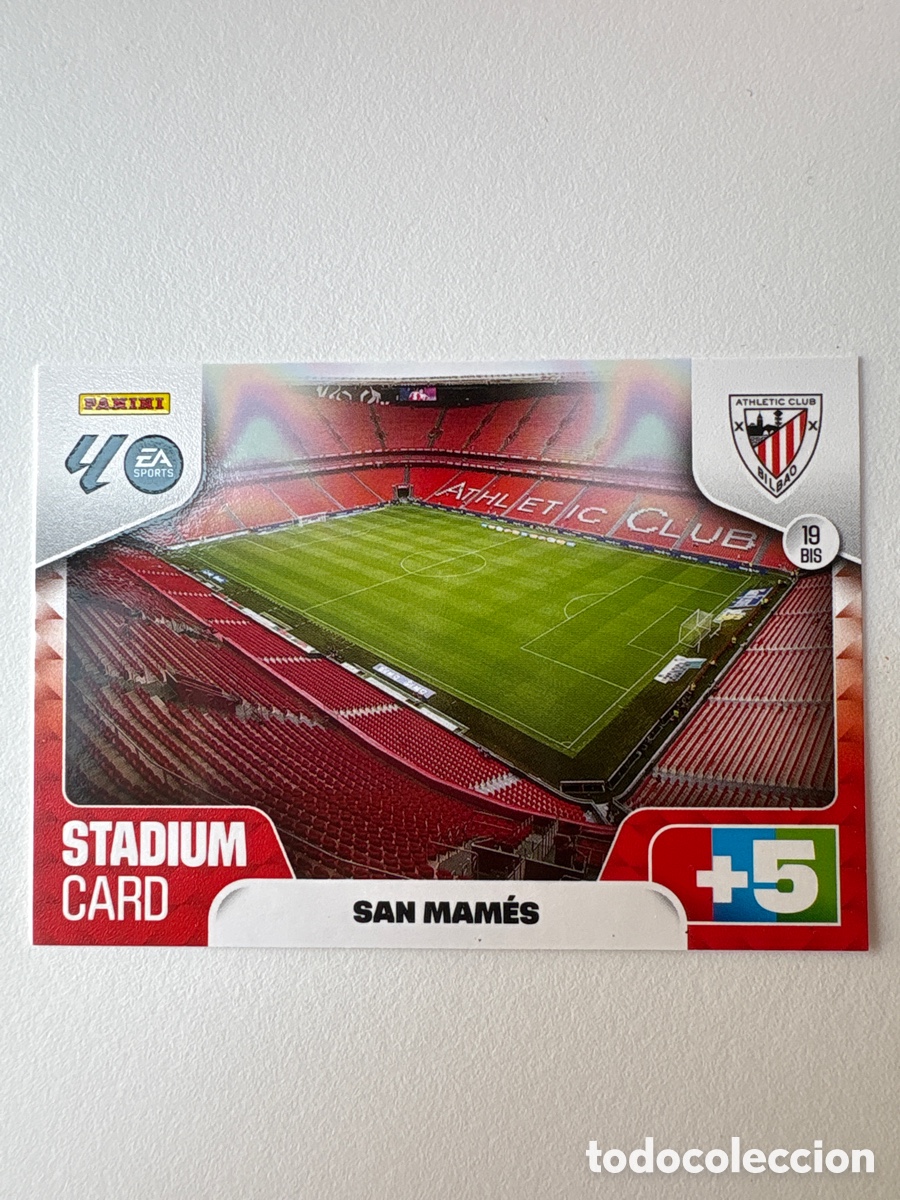 Football Stickers: Carta San Mam&eacute;s Stadium Card Athletic Club de Bilbao 19bid Adrenalyn 2025-26