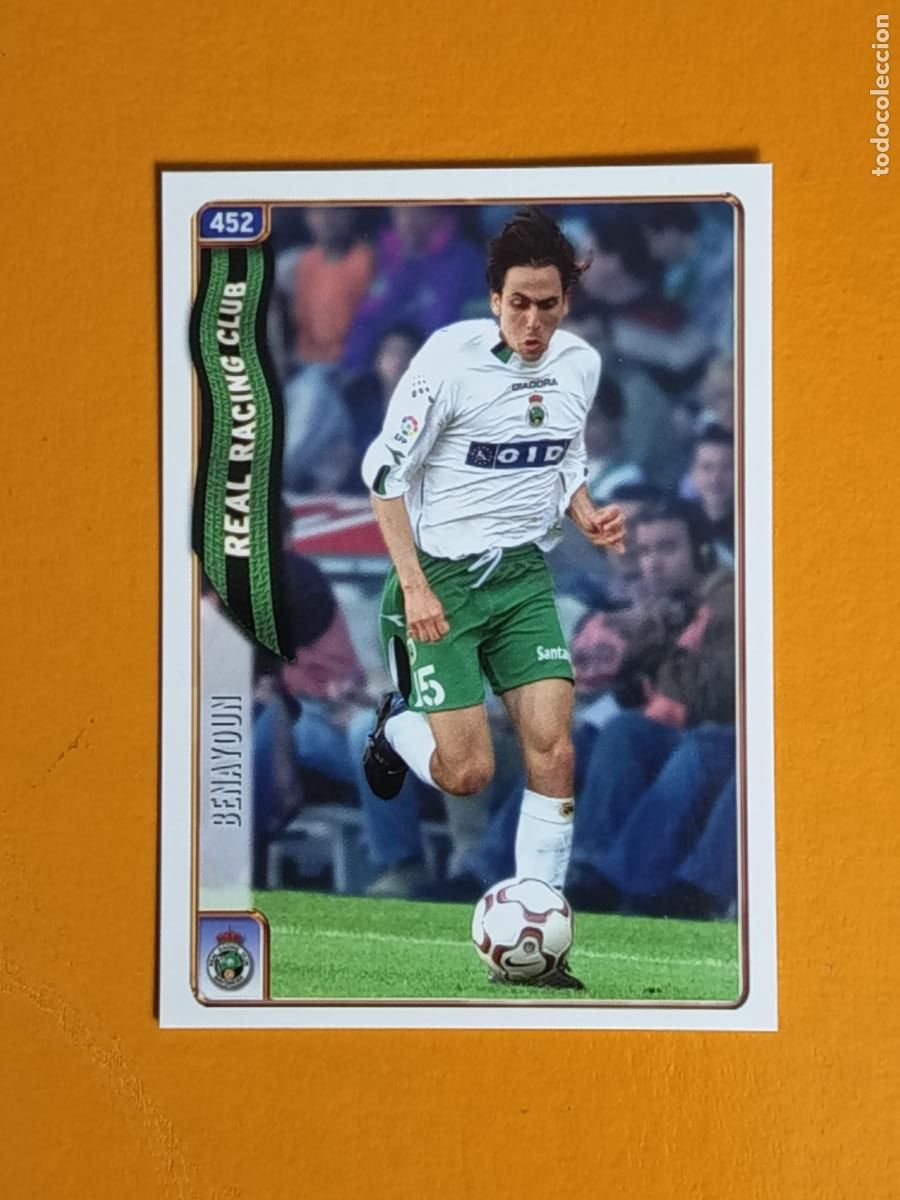 Cromos de Futebol: 452 BENAYOUN. RACING DE SANTANDER. LAS FICHAS DE LA LIGA 2005. MUNDICROMO