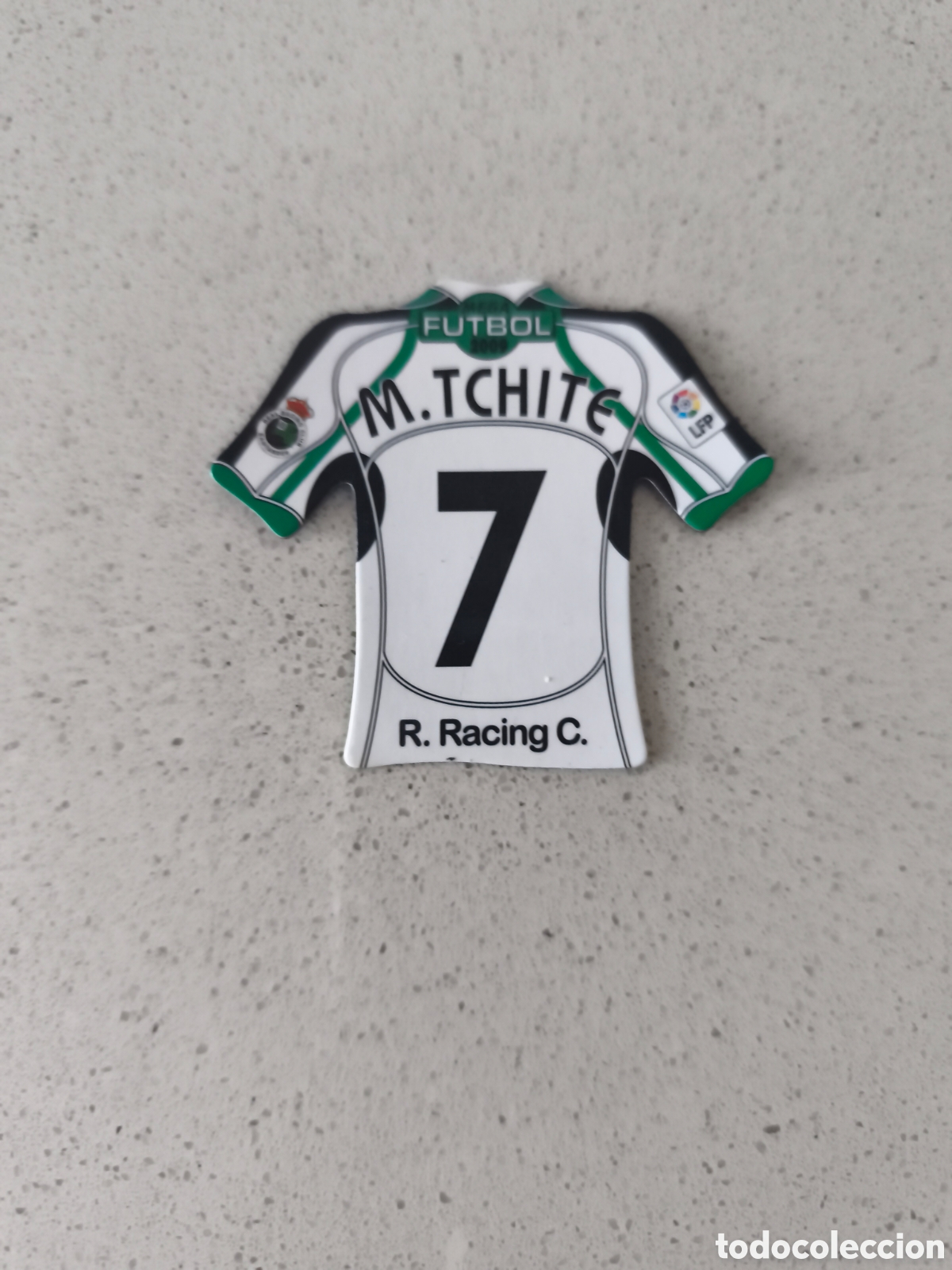 Cartes &agrave; collectionner de Football: CAMISETA IMAN NUMERO 7 M. TCHITE RACING SANTANDER. MEGA FUTBOL MAGNETS 2008-2009