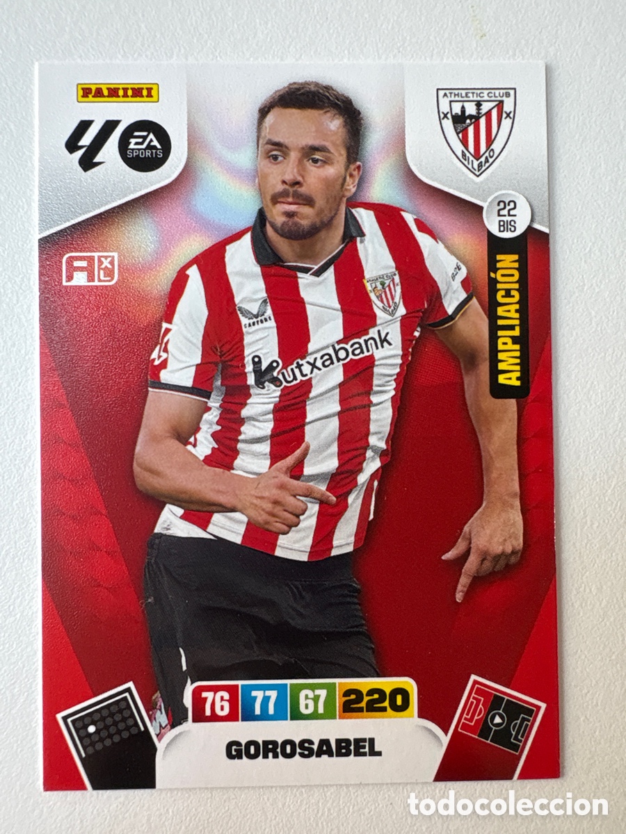 Cartes &agrave; collectionner de Football: Carta Gorosabel Ampliaci&oacute;n Athletic Club de Bilbao 22bis Adrenalyn 2025-26
