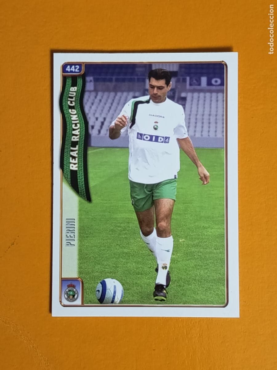 Fu&szlig;ball-Sticker: 442 PIERINI. RACING DE SANTANDER. LAS FICHAS DE LA LIGA 2005. MUNDICROMO