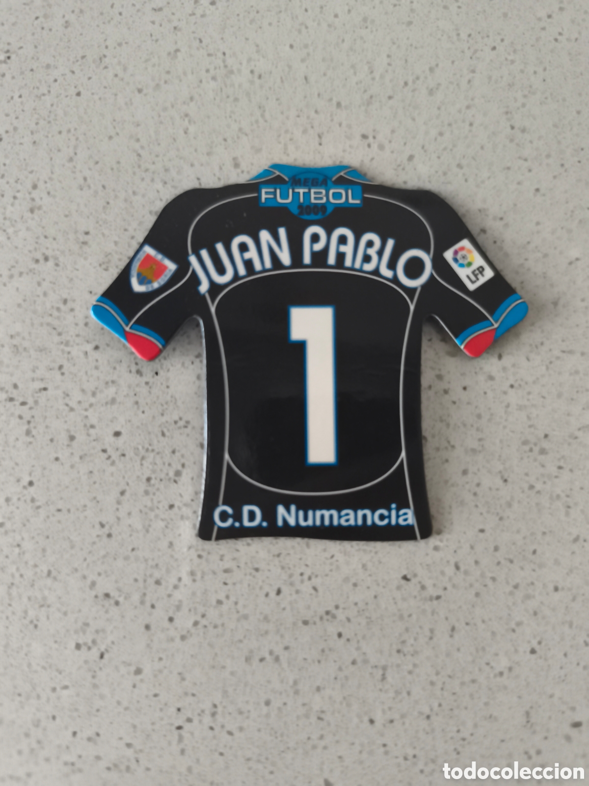 Fu&szlig;ball-Sticker: CAMISETA IMAN NUMERO 1 JUAN PABLO NUMANCIA. MEGA FUTBOL MAGNETS 2008-2009