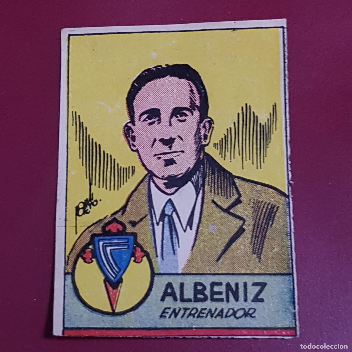 Fu&szlig;ball-Sticker: CISNE - ALBUM FUTBOLISTICO 1942 42 - CELTA - ALBENIZ - BIEN RECUPERADO