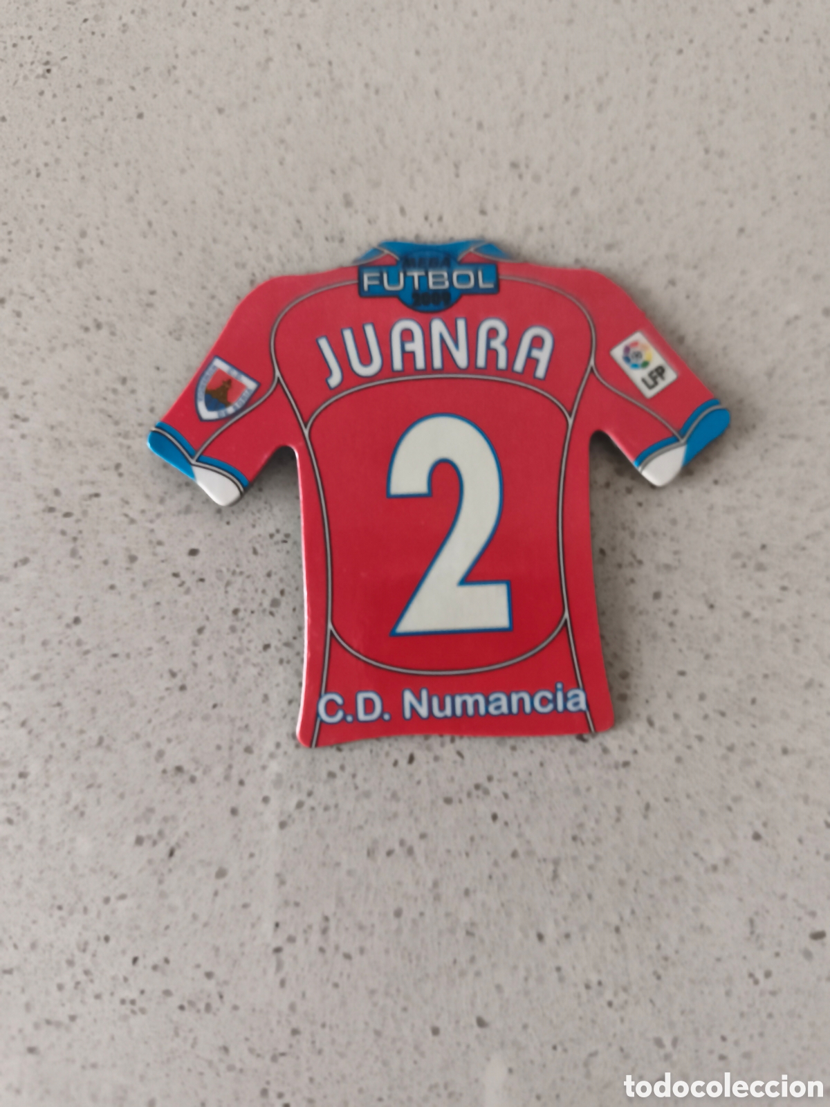 Fu&szlig;ball-Sticker: CAMISETA IMAN NUMERO 2 JUANRA NUMANCIA. MEGA FUTBOL MAGNETS 2008-2009