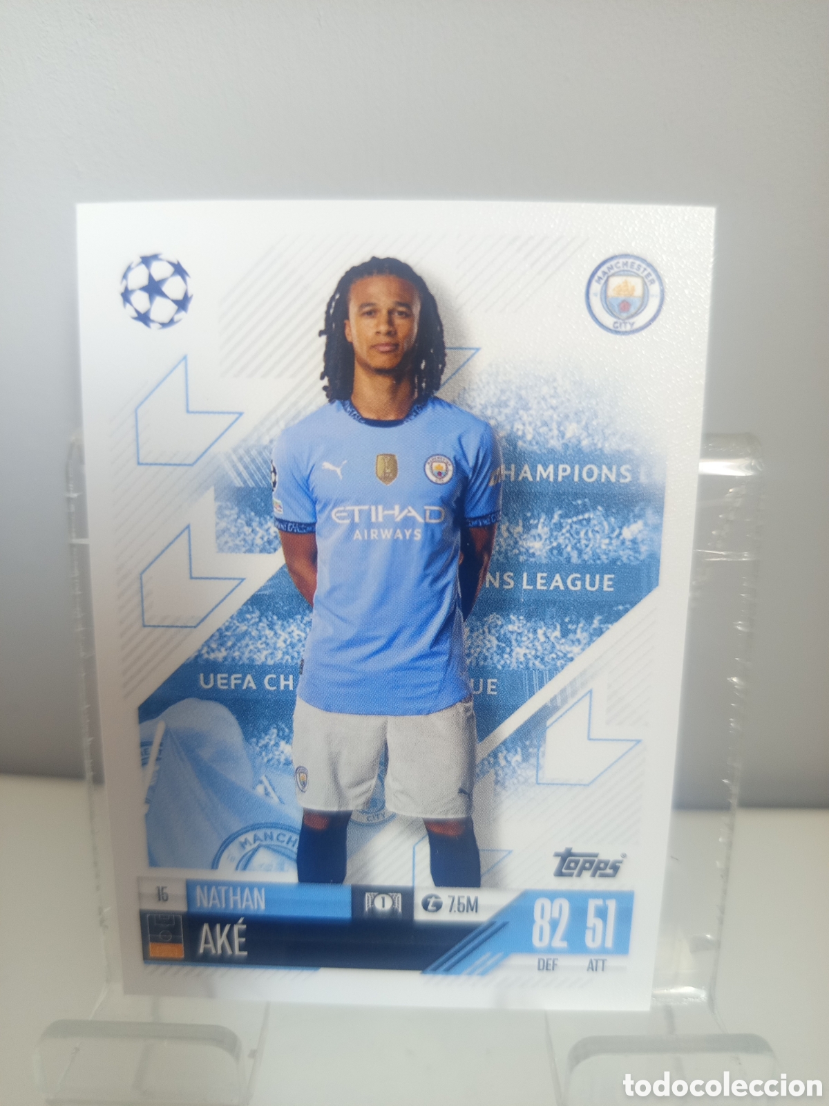 Football Stickers: ❇️ CROMO CARD ⚽ AK&Eacute; MANCHESTER CITY 15 2024 2025 24 25 MATCH ATTAX CHAMPIONS LEAGUE TOPPS ❇️