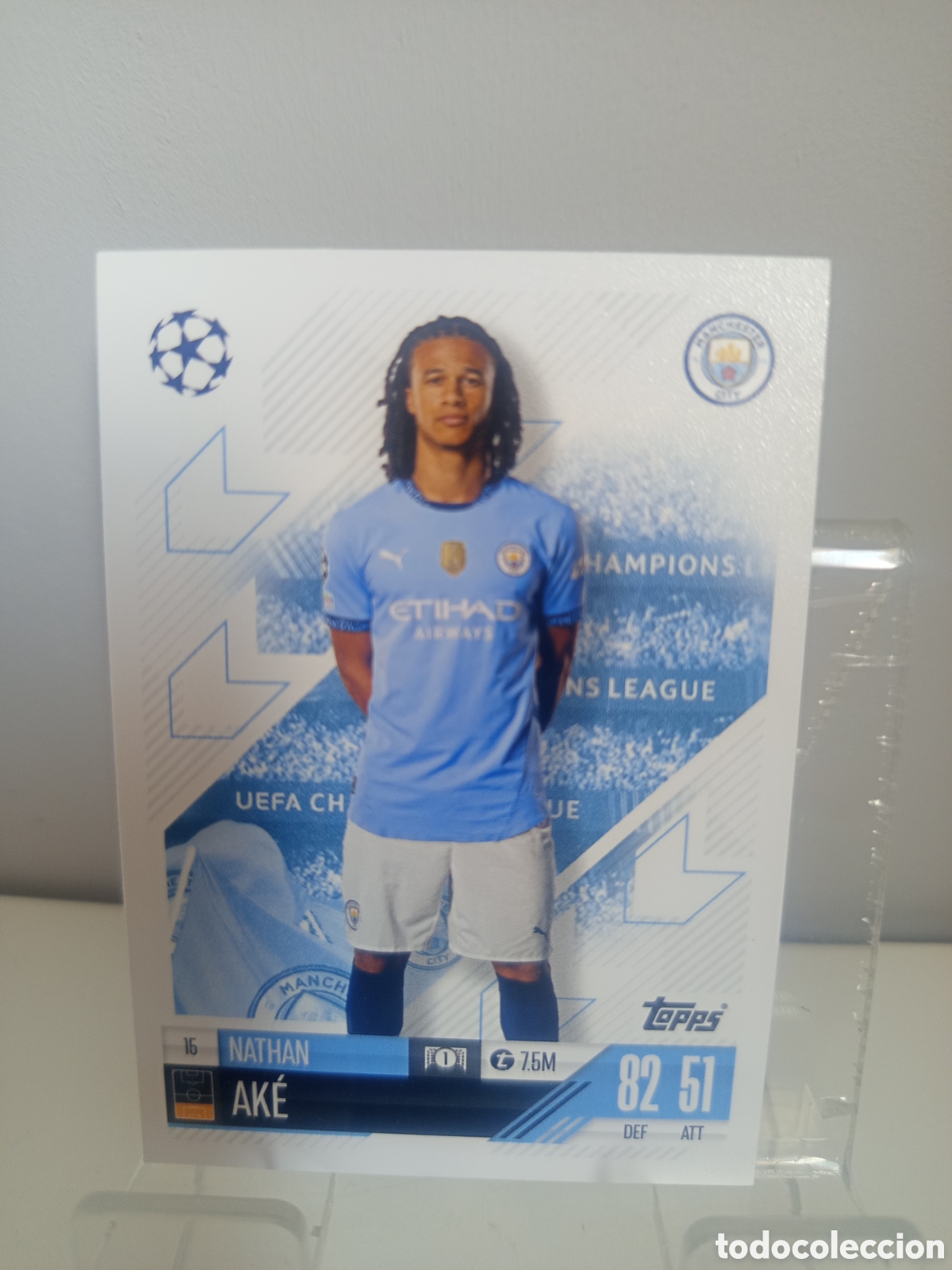 Football Stickers: ❇️ CROMO CARD ⚽ AK&Eacute; MANCHESTER CITY 15 2024 2025 24 25 MATCH ATTAX CHAMPIONS LEAGUE TOPPS ❇️