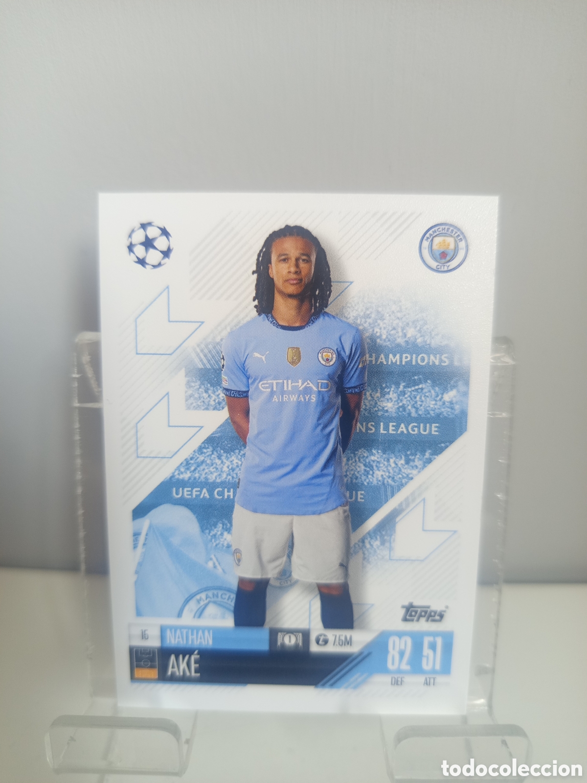 Football Stickers: ❇️ CROMO CARD ⚽ AK&Eacute; MANCHESTER CITY 15 2024 2025 24 25 MATCH ATTAX CHAMPIONS LEAGUE TOPPS ❇️
