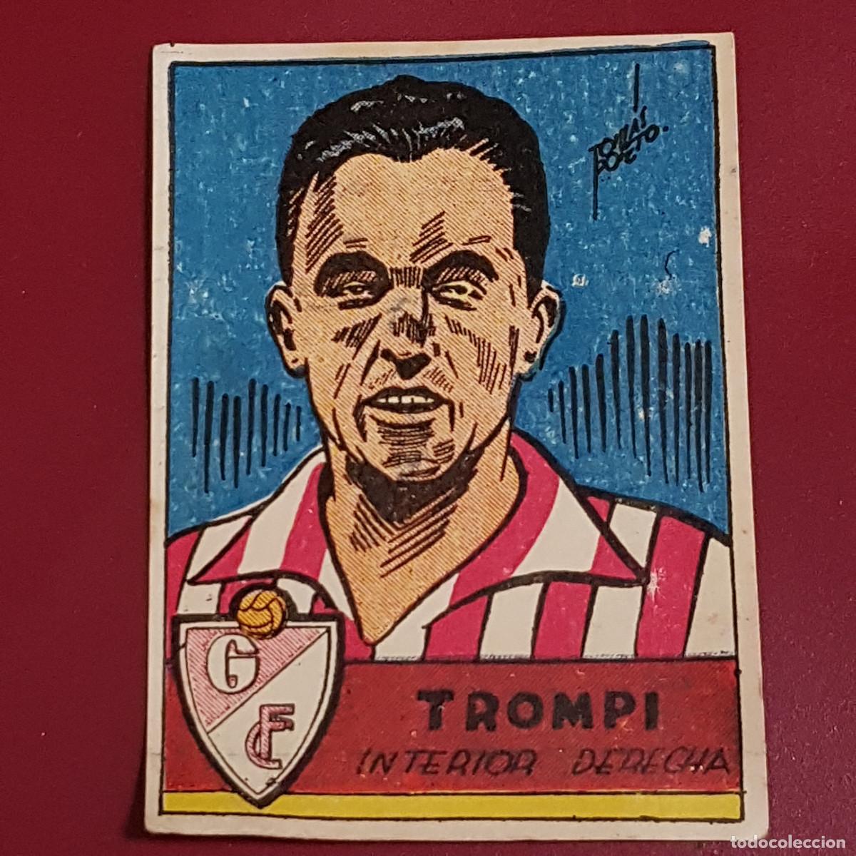 Football Stickers: CISNE - ALBUM FUTBOLISTICO 1942 42 - GRANADA - TROMPI - BIEN RECUPERADO