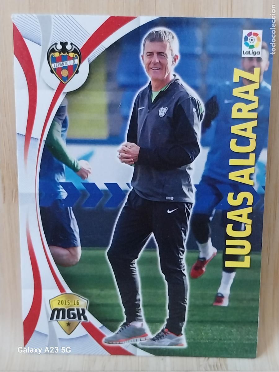 Football Stickers: LUCAS ALCARAZ ENTRENADOR LEVANTE MGK 2015 15 16 CROMO CARTA 299 ORIGINAL **----