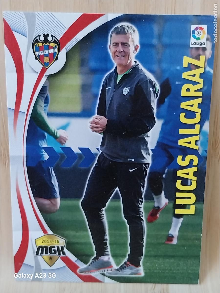 Football Stickers: LUCAS ALCARAZ ENTRENADOR LEVANTE MGK 2015 15 16 CROMO CARTA 299 ORIGINAL **---