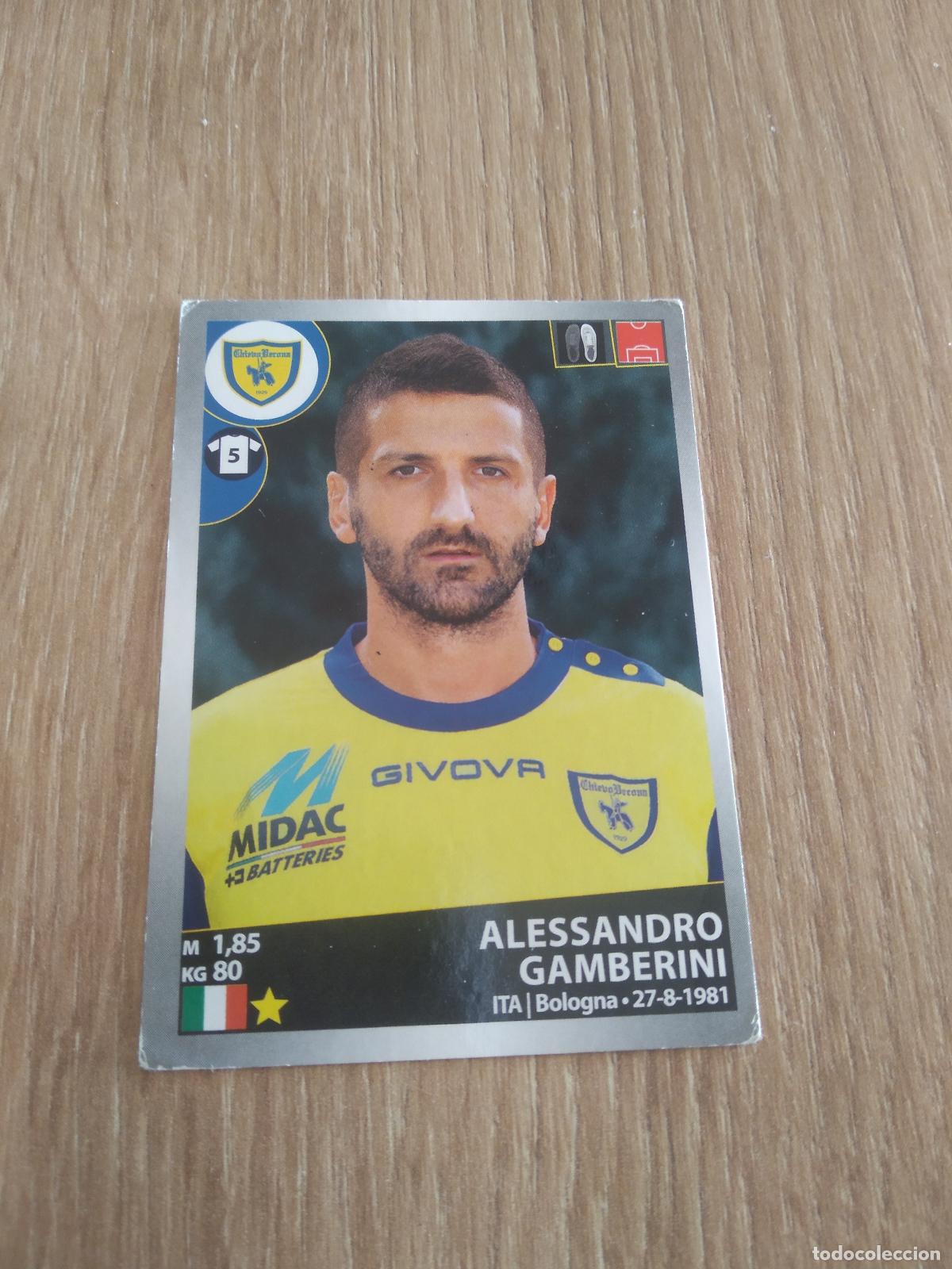 Cromos de f&uacute;tbol: 91 ALESSANDRO GAMBERINI CHIEVOVERONA CROMO FUTBOL PANINI LIGA ITALIA 16-17 CALCIATORI 2016-2017
