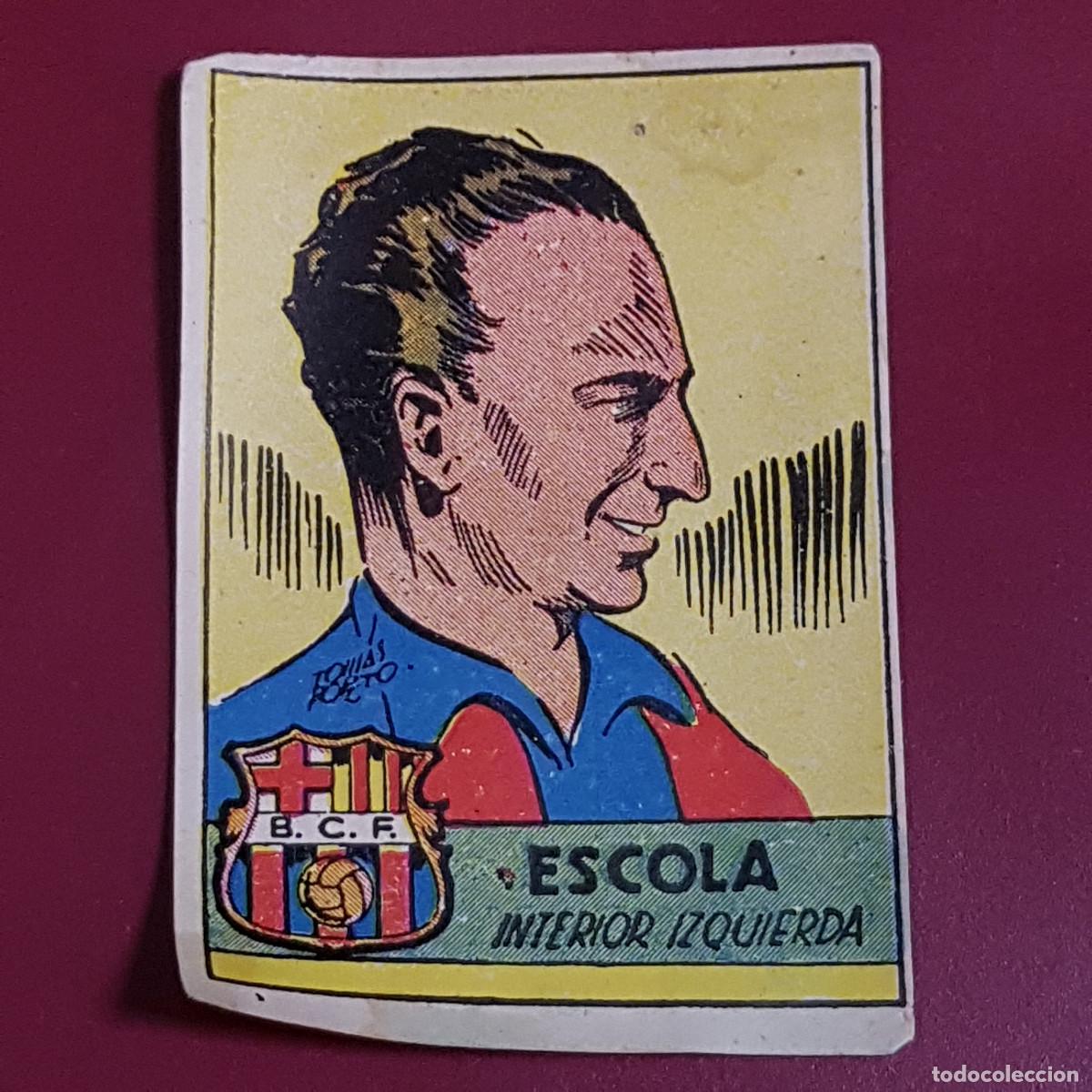 Cromos de f&uacute;tbol: CISNE - ALBUM FUTBOLISTICO 1942 42 - BARCELONA - ESCOLA - BIEN RECUPERADO