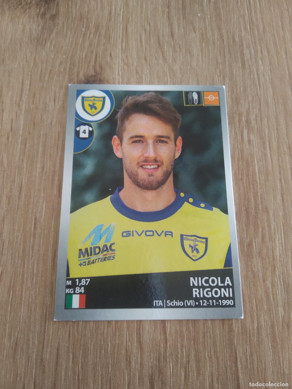Cromos de f&uacute;tbol: 100 NICOLA RIGONI CHIEVOVERONA CROMO FUTBOL PANINI LIGA ITALIA 16-17 CALCIATORI 2016-2017