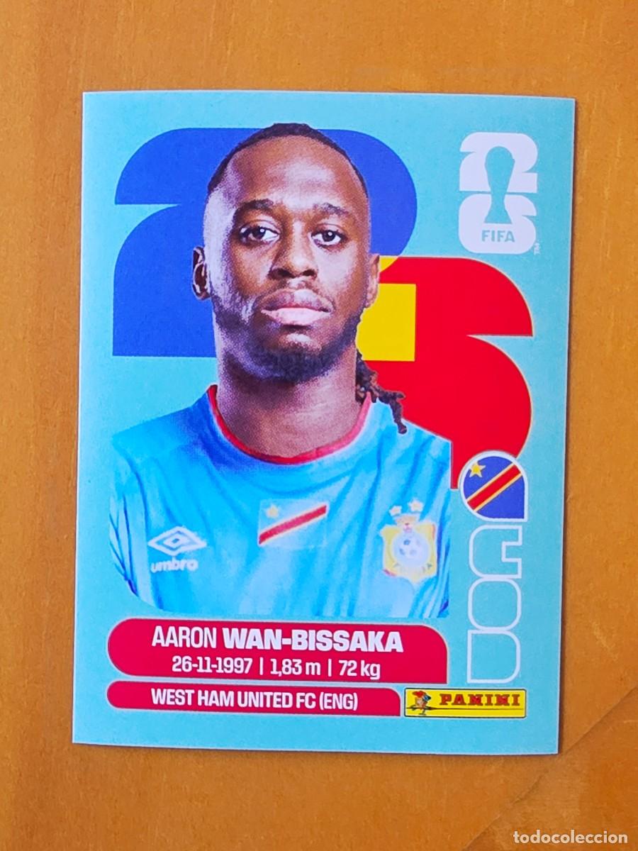 Cromos de f&uacute;tbol: COD 3 Aaron Wan-Bissaka, Rep&uacute;blica Democr&aacute;tica del Congo, Panini FIFA World Cup Mundial 2026 Sticker