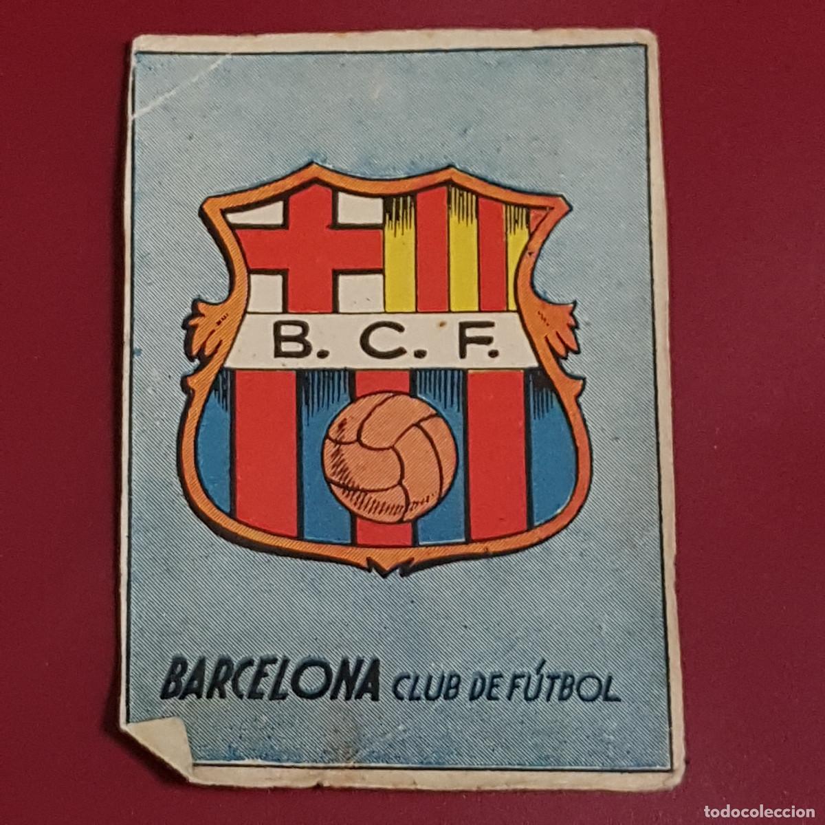 Cromos de f&uacute;tbol: CISNE - ALBUM FUTBOLISTICO 1942 42 - BARCELONA - ESCUDO - BIEN RECUPERADO