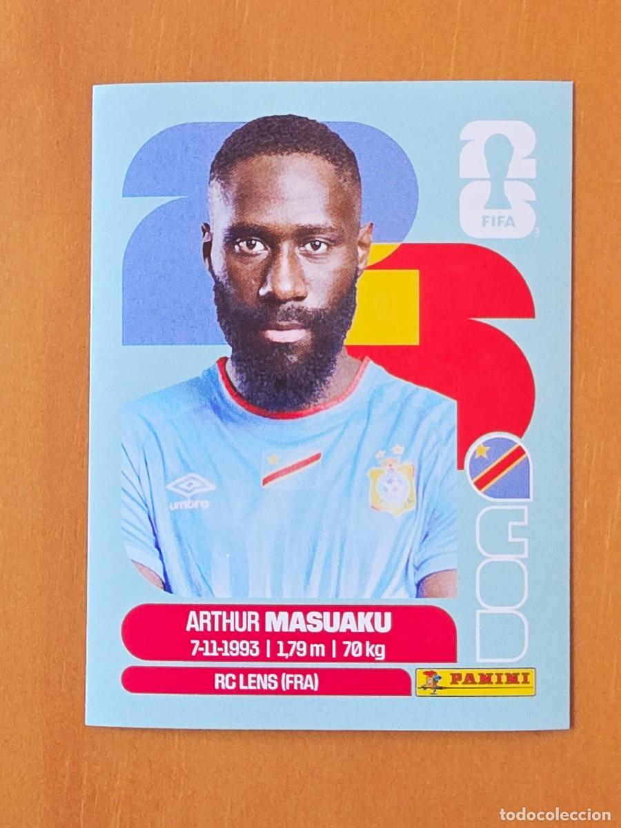 Cromos de f&uacute;tbol: COD 5 Arthur Masuaku, Rep&uacute;blica Democr&aacute;tica del Congo, Panini FIFA World Cup Mundial 2026 Sticker