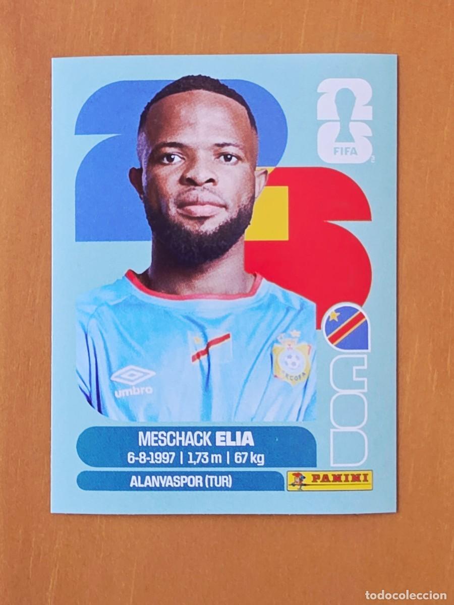 Cromos de f&uacute;tbol: COD 15 Meschack Elia, Rep&uacute;blica Democr&aacute;tica del Congo, Panini FIFA World Cup Mundial 2026 Sticker