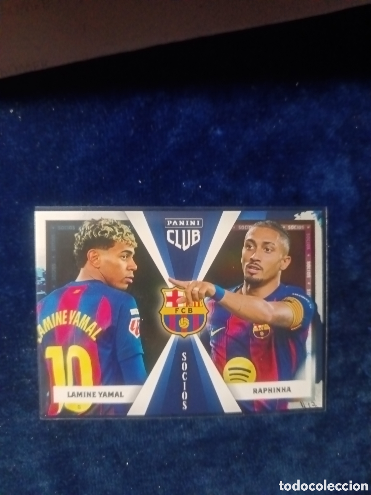 Cromos de f&uacute;tbol: Panini club 2025/2026 50 Lamine Yamal/ Raphinha