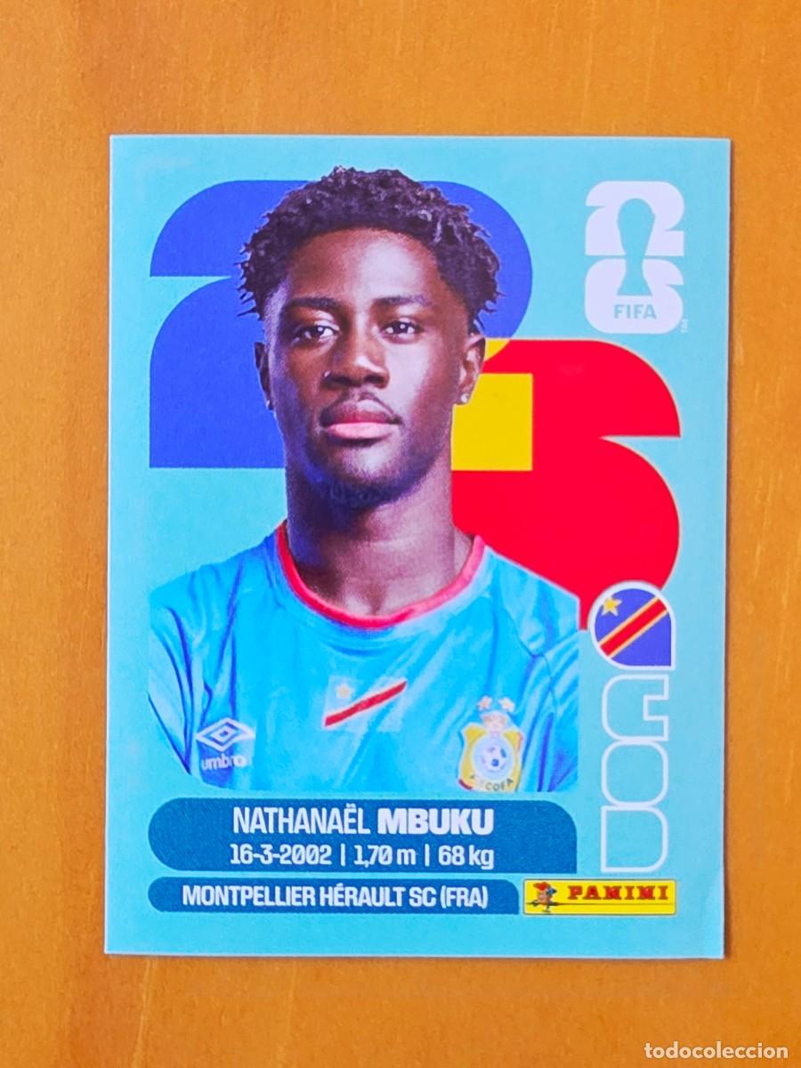 Cromos de f&uacute;tbol: COD 20 Nathanel Mbuku, Rep&uacute;blica Democr&aacute;tica del Congo, Panini FIFA World Cup Mundial 2026 Sticker