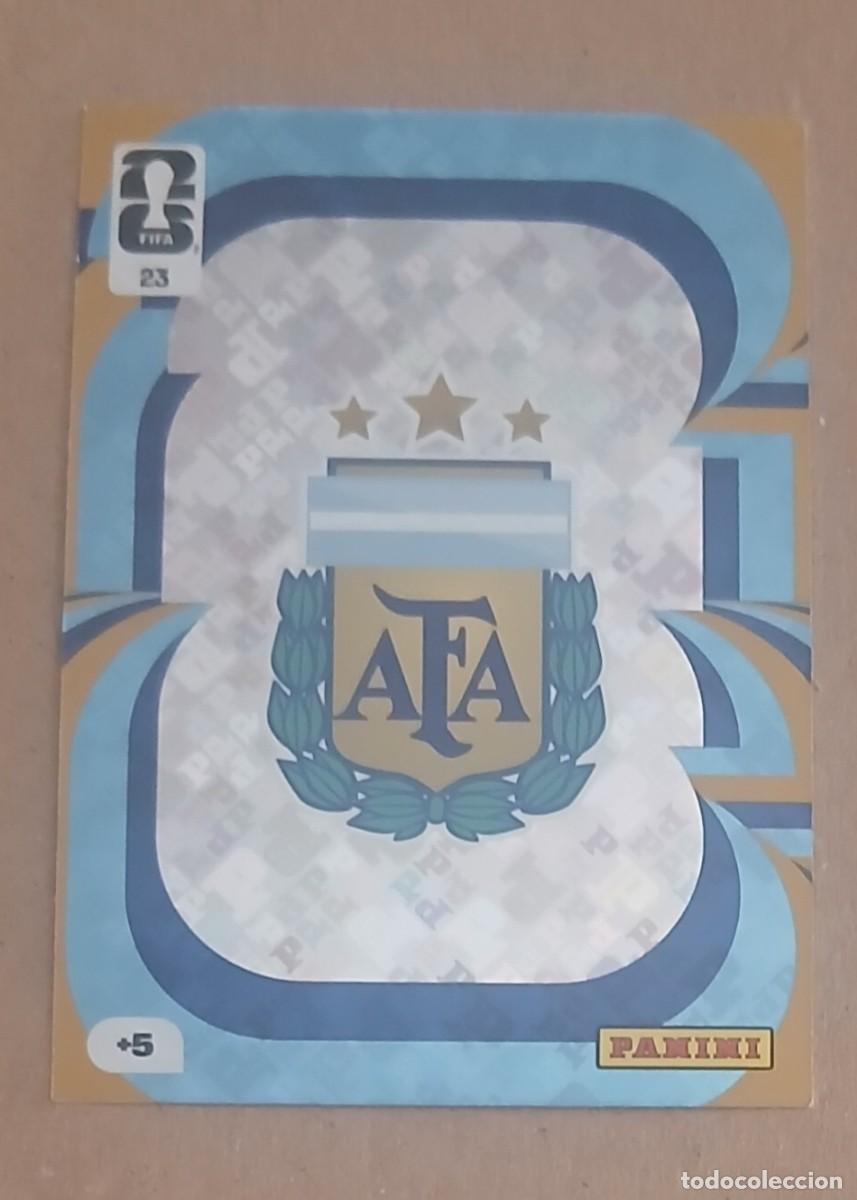 Cromos de f&uacute;tbol: CROMO n&ordm; 23 ESCUDO ARGENTINA ADRENALYN XL FIFA WORLD CUP 2026 DE PANINI. Nuevo.