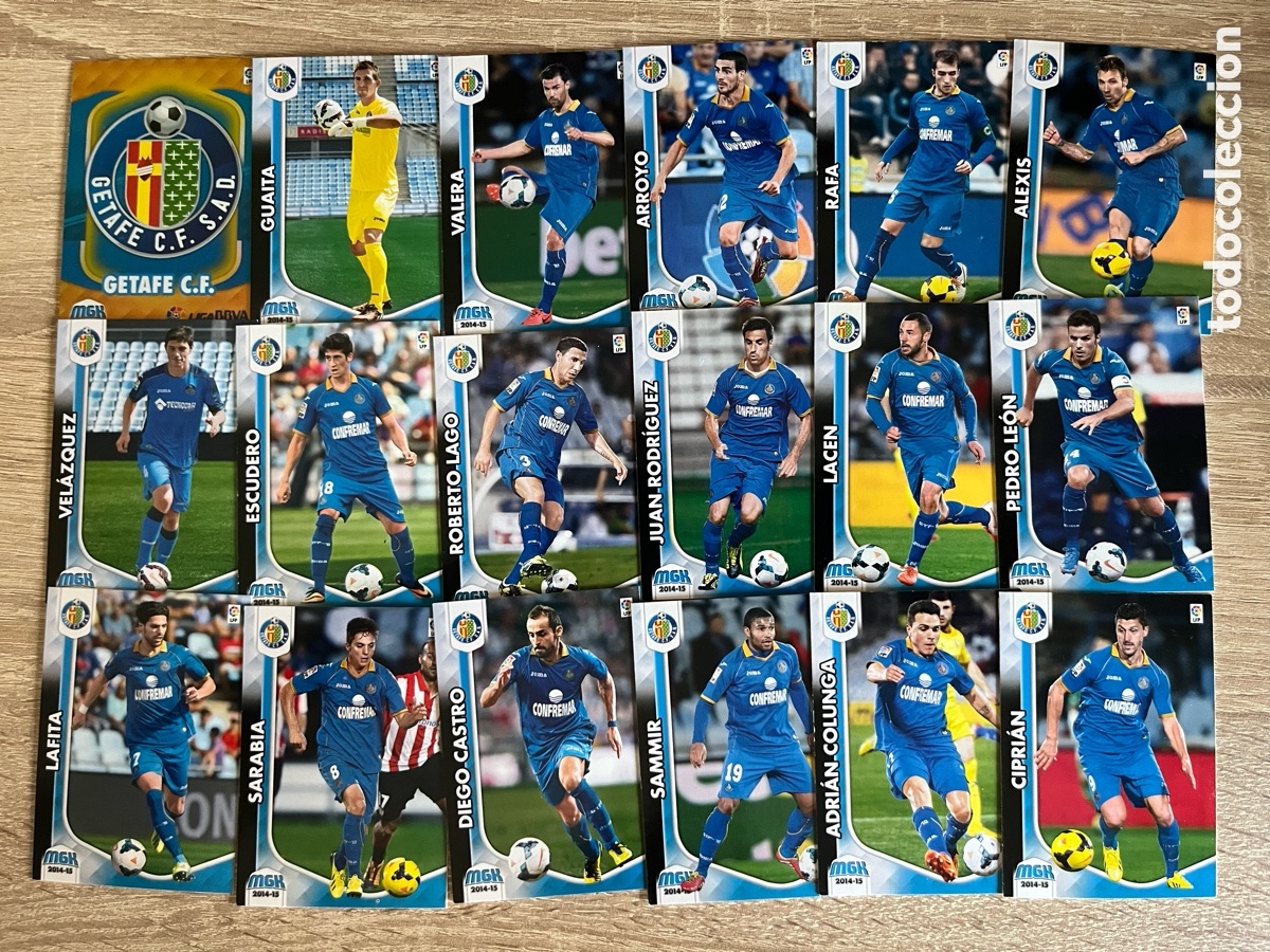 Fu&szlig;ball-Sticker: GETAFE MEGACRACKS MGK 2014 2015 14 15 EQUIPO COMPLETO