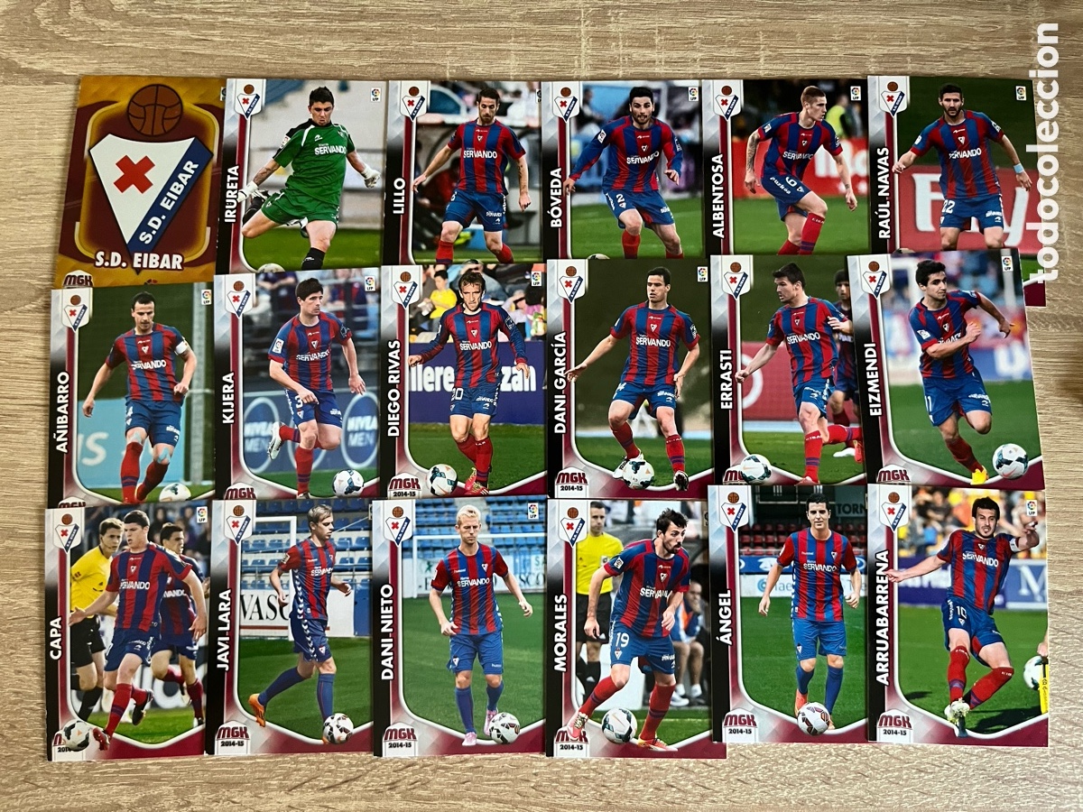 Cromos de f&uacute;tbol: EIBAR MEGACRACKS MGK 2014 2015 14 15 EQUIPO COMPLETO