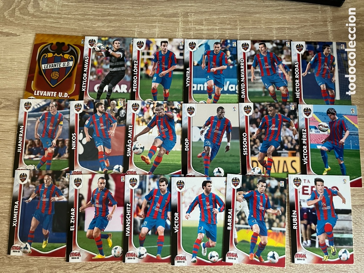 Cromos de f&uacute;tbol: LEVANTE MEGACRACKS MGK 2014 2015 14 15 EQUIPO COMPLETO