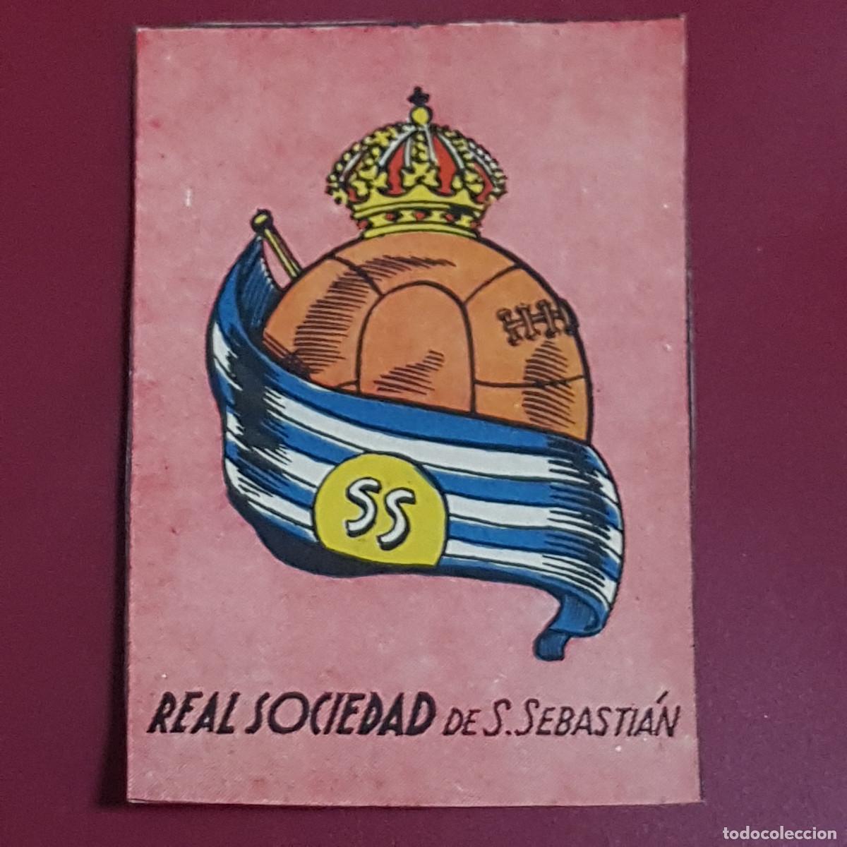 Cromos de f&uacute;tbol: CISNE - ALBUM FUTBOLISTICO 1942 42 - SOCIEDAD - ESCUDO - BIEN RECUPERADO