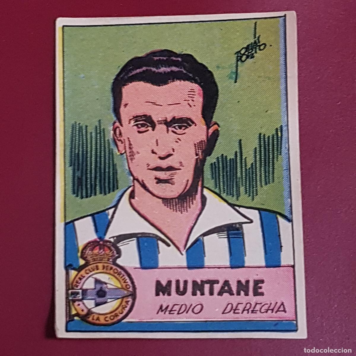 Figurine di Calcio: CISNE - ALBUM FUTBOLISTICO 1942 42 - DEPORTIVO CORU&Ntilde;A - MUNTANE - BIEN RECUPERADO