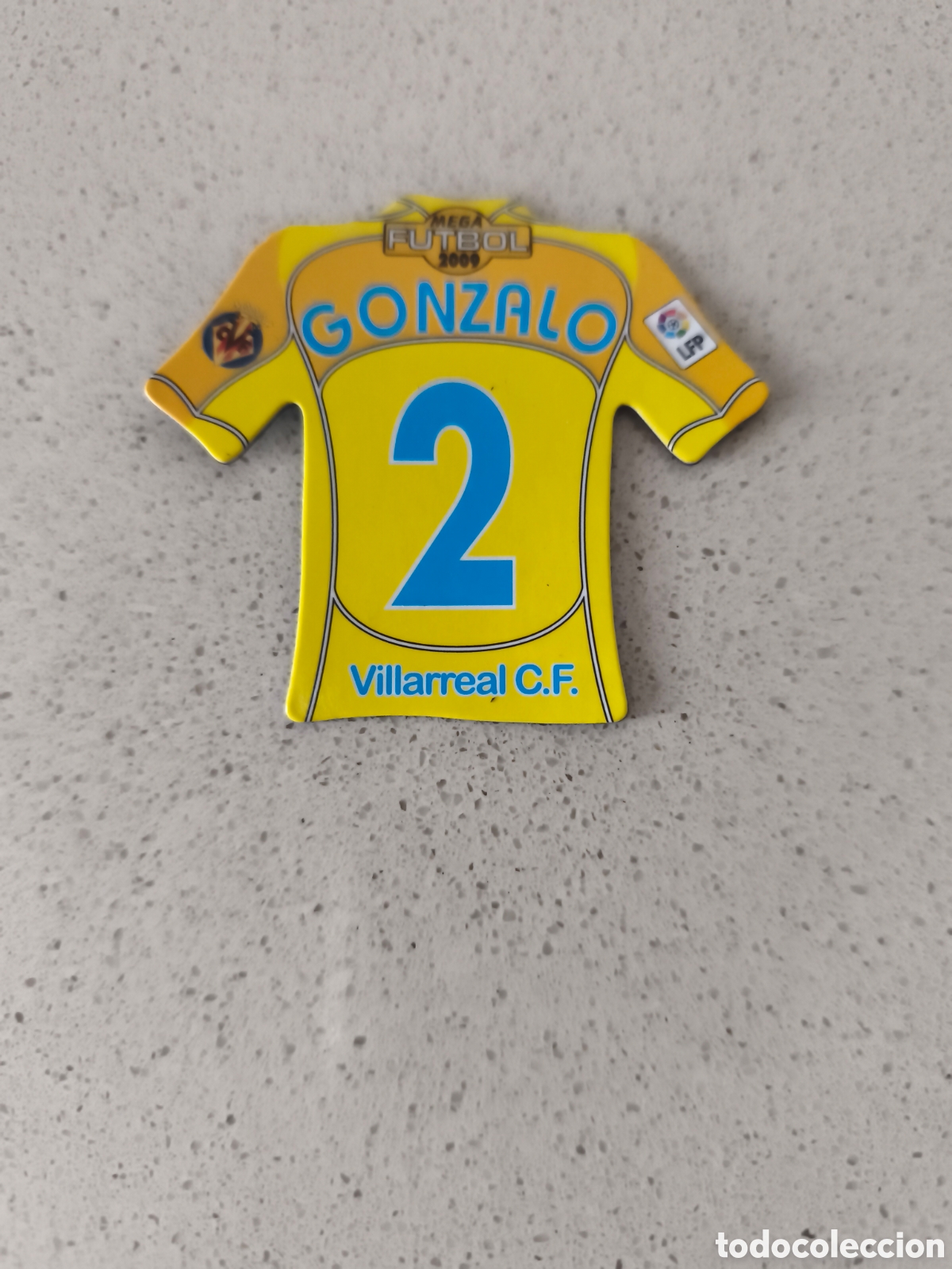 Figurine di Calcio: CAMISETA IMAN NUMERO 2 GONZALO VILLARREAL. MEGA FUTBOL MAGNETS 2008-2009