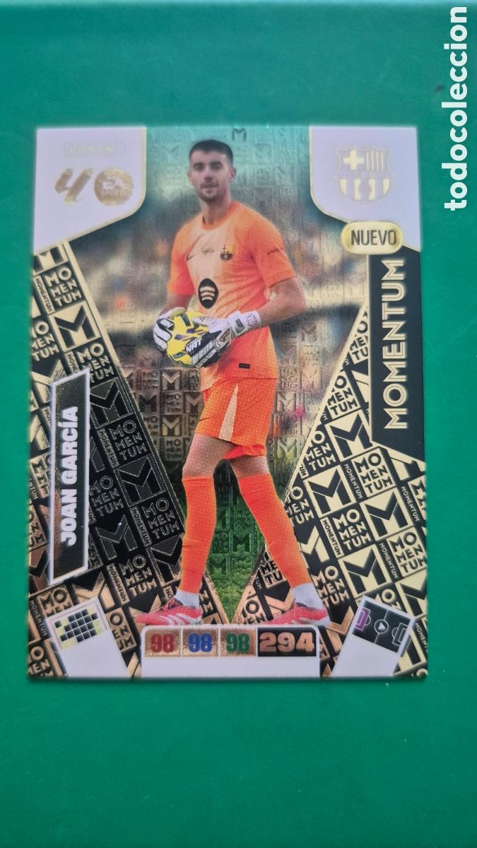 Cromos de f&uacute;tbol: JOAN GARCIA BARCELONA MOMENTUM NUEVO ADRENALYN XL LIGA 2025/2026 25 26 PANINI