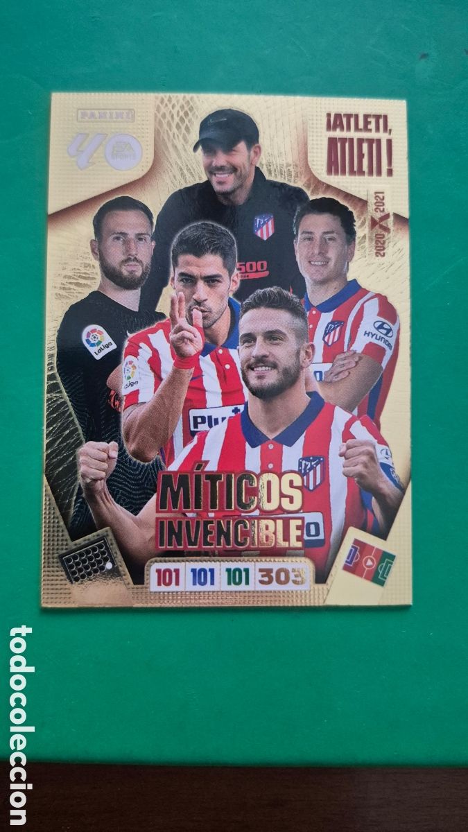 Cartes &agrave; collectionner de Football: MITICOS INVENCIBLE ATLETICO MADRID ATLETI ADRENALYN XL LIGA 2025/2026 25 26 PANINI