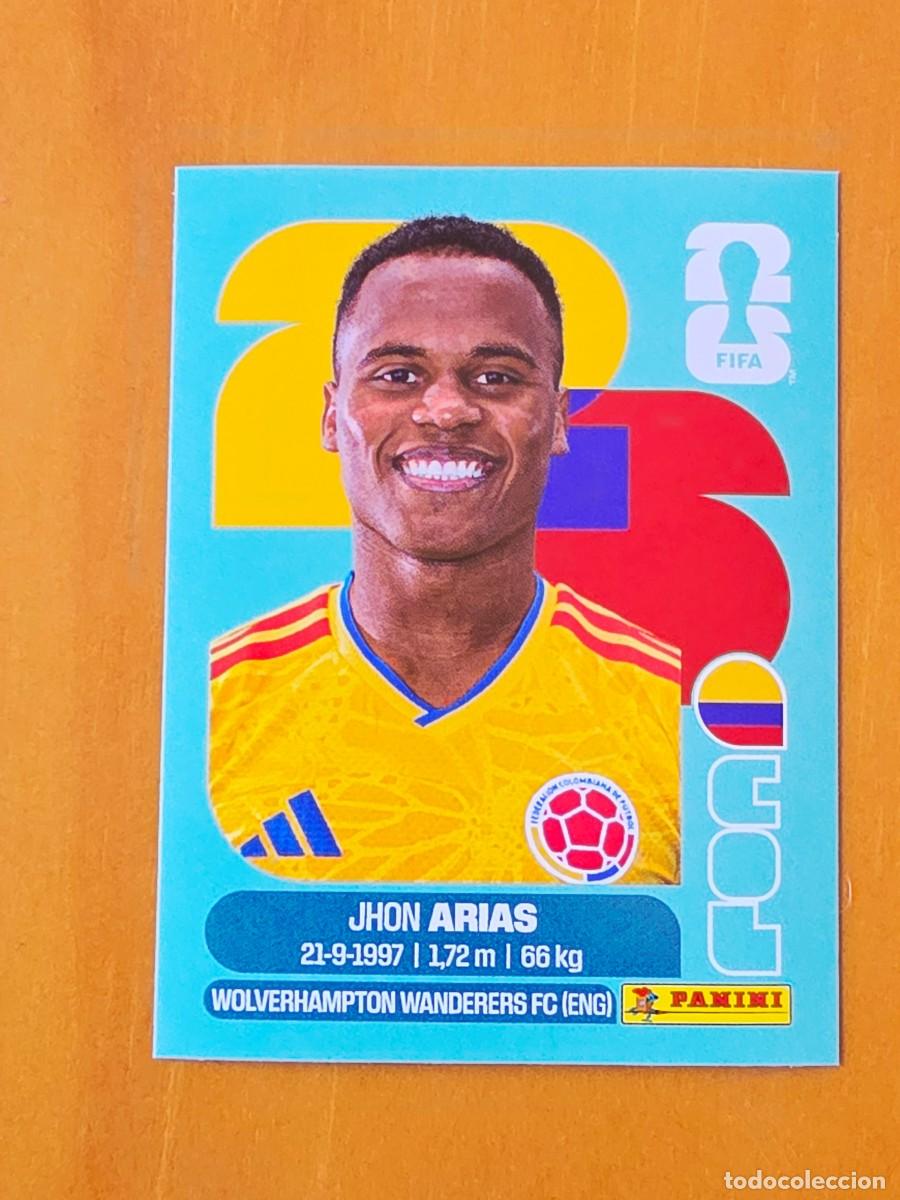Cartes &agrave; collectionner de Football: COL 17 Jhon Arias, Colombia, Panini FIFA World Cup Mundial 2026 Sticker