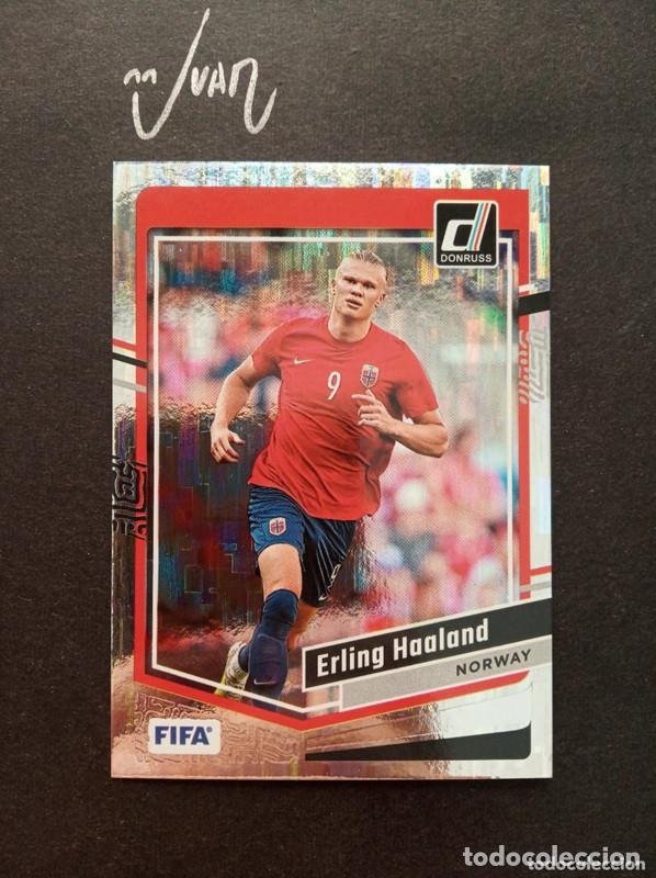 Cromos de f&uacute;tbol: N&ordm; 41 PARALELA TEAL HAALAND NORUEGA MUNDIAL 2026 ⚽ PANINI &reg; DONRUSS FIFA 2023 2024 23 24 NUEVO