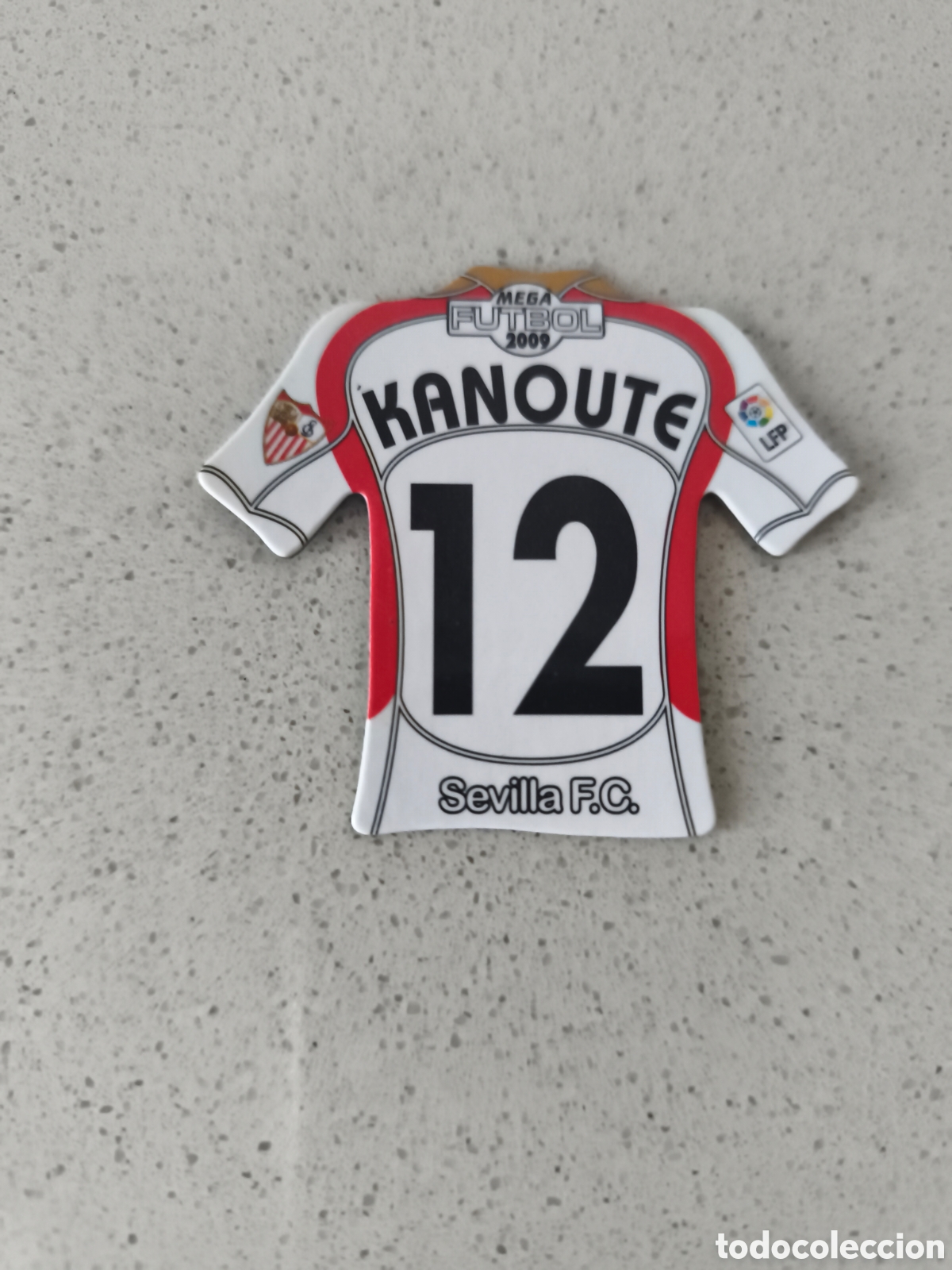 Cromos de Futebol: CAMISETA IMAN NUMERO 12 KANOUTE SEVILLA. MEGA FUTBOL MAGNETS 2008-2009