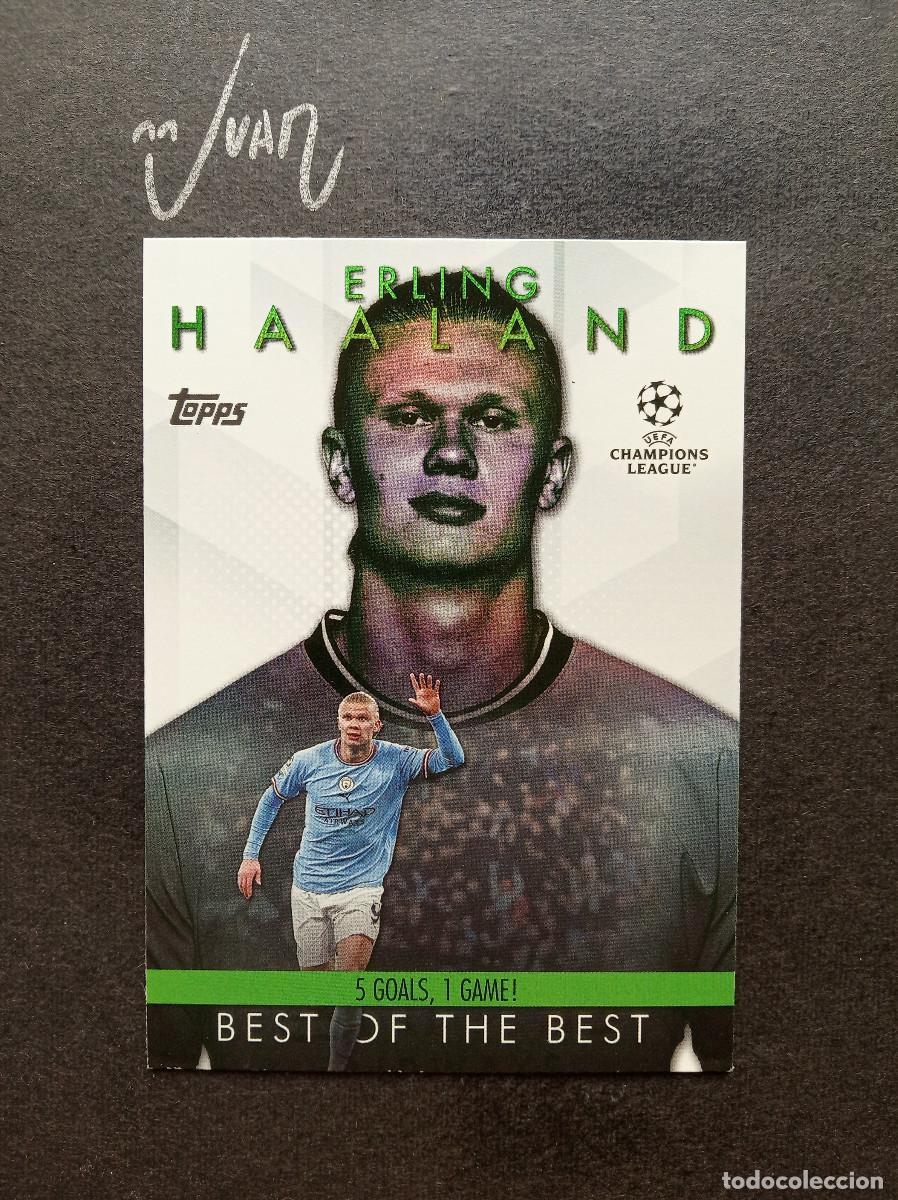 Cromos de f&uacute;tbol: BM-3 BEST BEST HAALAND MANCHESTER CITY NORUEGA MUNDIAL 2026 ⚽ TOPPS &reg; UCC UEFA 2023 2024 23 24 NUEVO