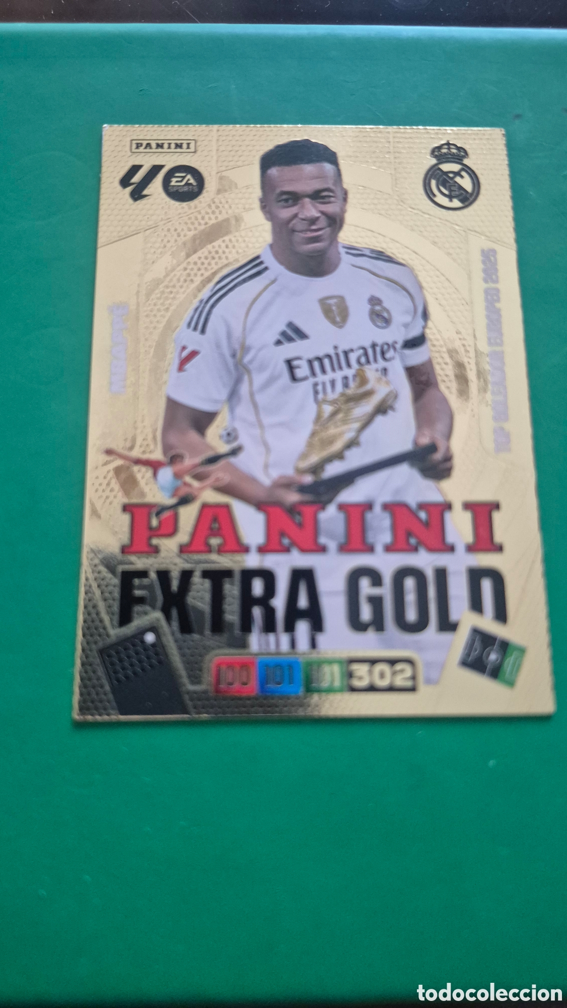 Cromos de f&uacute;tbol: ADRENALYN XL 2025 2026 25 26 PANINI EXTRA GOLD MBAPPE REAL MADRID COLECCI&Oacute;N LIGA ALBUM F&Uacute;TBOL