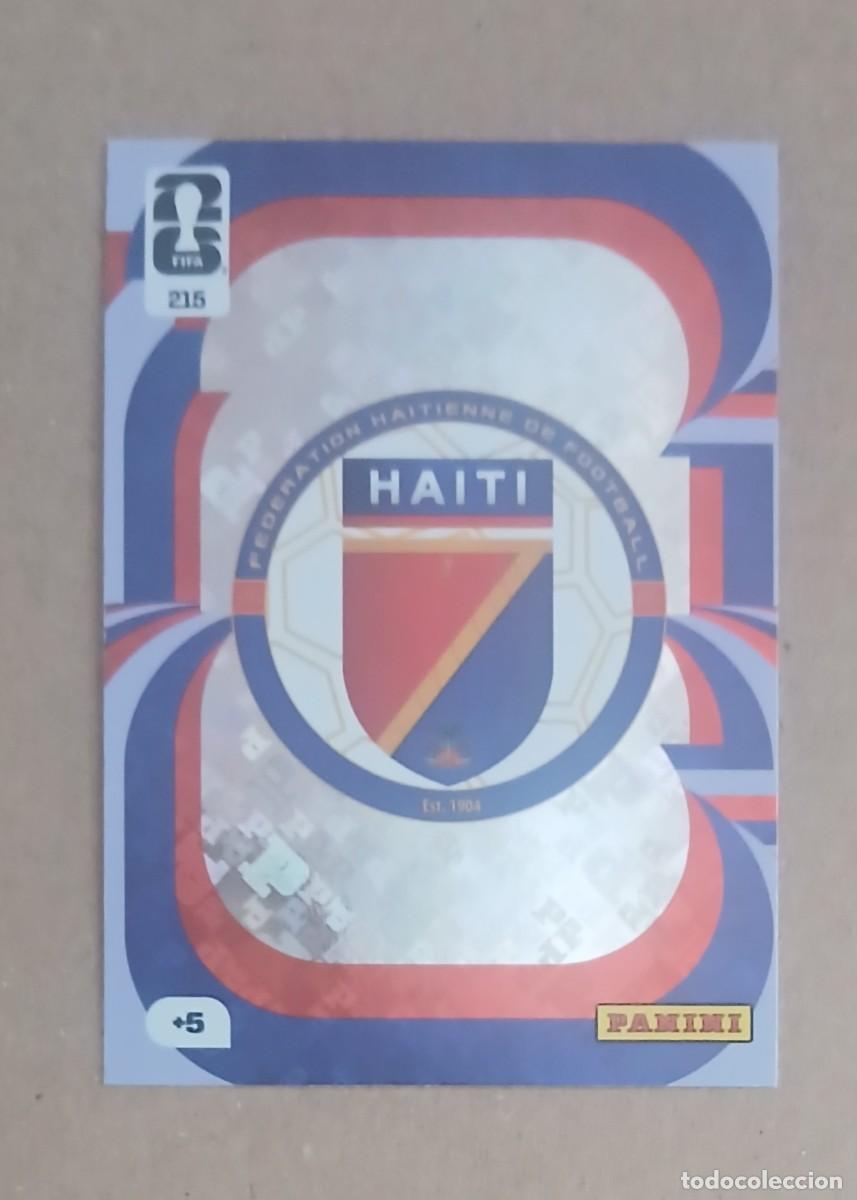Cromos de f&uacute;tbol: CROMO n&ordm; 215 ESCUDO HAIT&Iacute; ADRENALYN XL FIFA WORLD CUP 2026 DE PANINI. Nuevo.