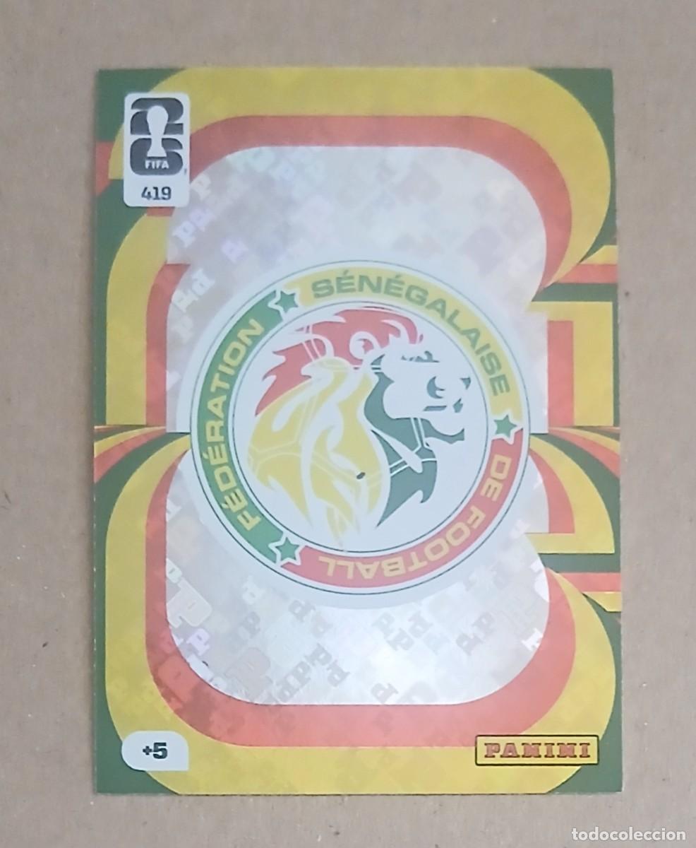 Football Stickers: CROMO n&ordm; 419 ESCUDO SENEGAL ADRENALYN XL FIFA WORLD CUP 2026 DE PANINI. Nuevo.