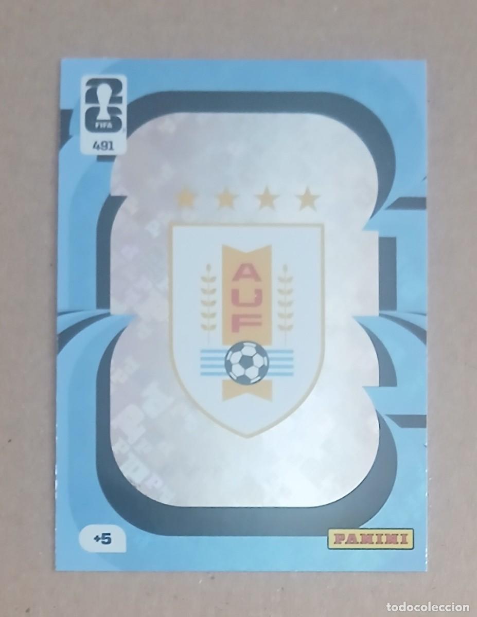 Fu&szlig;ball-Sticker: CROMO n&ordm; 491 ESCUDO URUGUAY ADRENALYN XL FIFA WORLD CUP 2026 DE PANINI. Nuevo.
