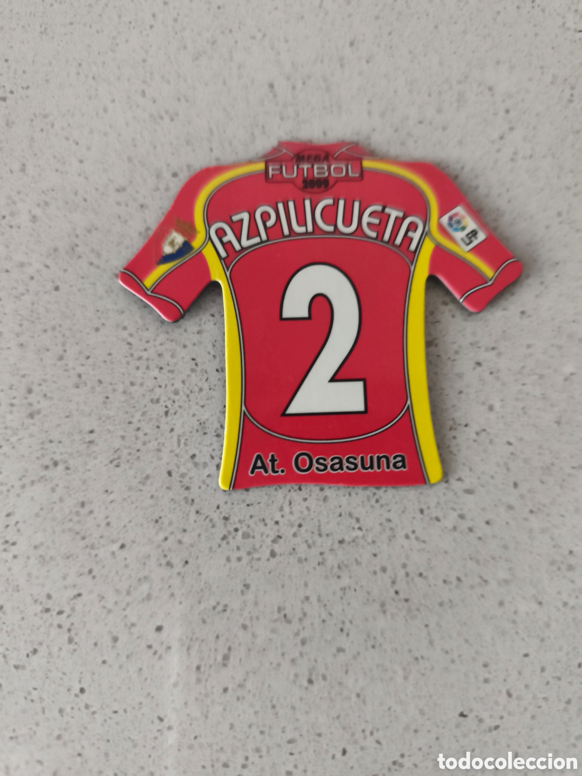 Cromos de f&uacute;tbol: CAMISETA IMAN NUMERO 2 AZPILICUETA OSASUNA. MEGA FUTBOL MAGNETS 2008-2009