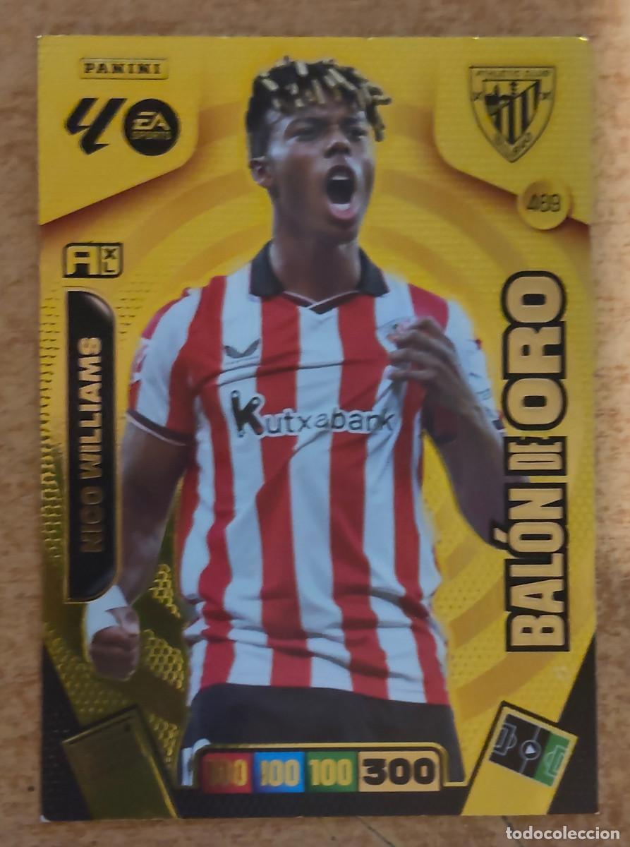 Cartes &agrave; collectionner de Football: 469 NICO WILLIAMS (Athletic Club) BAL&Oacute;N DE ORO. Liga 2025 2026 25 26 Adrenalyn XL (Panini) NUEVO