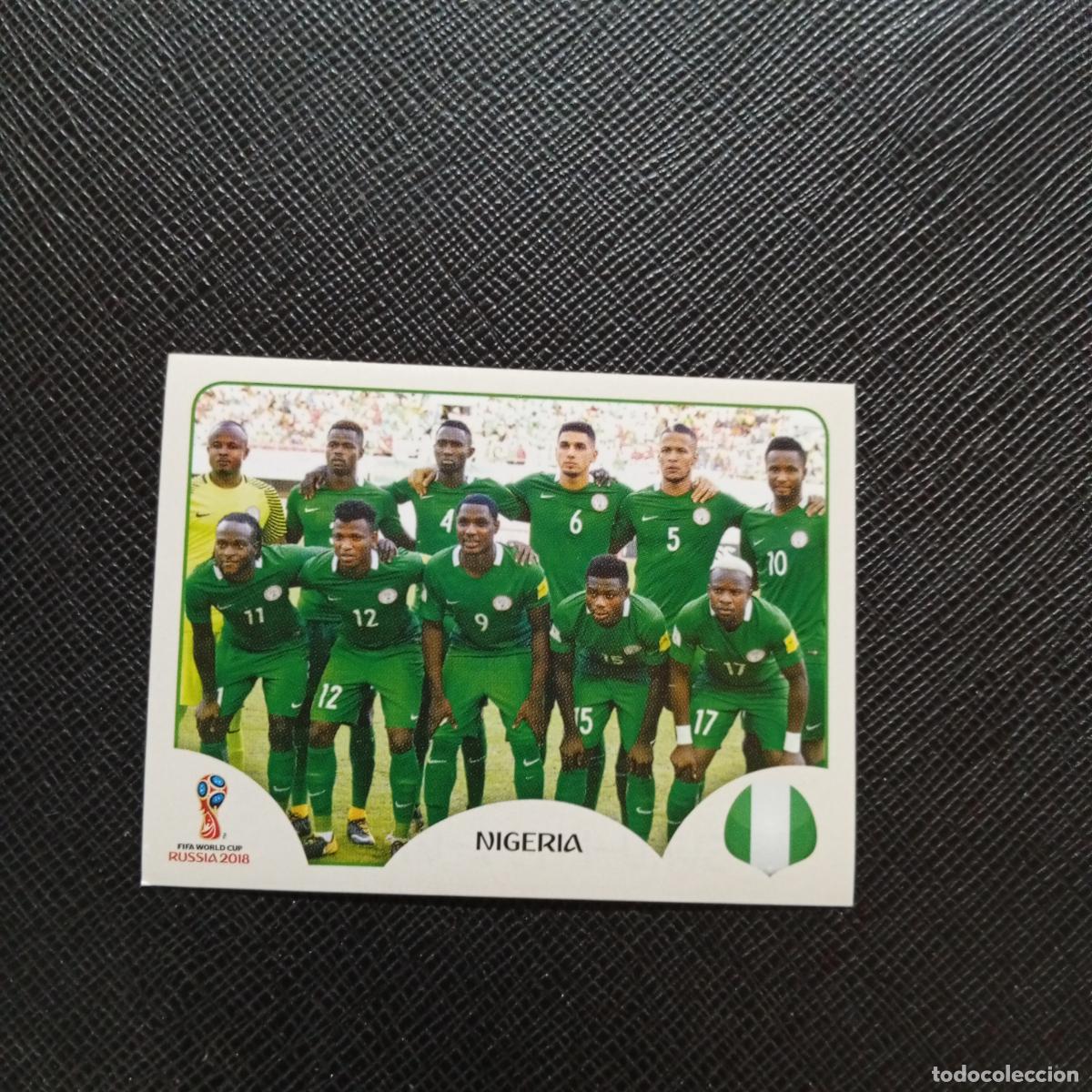 Cartes &agrave; collectionner de Football: 333 ALINEACION NIGERIA PANINI MUNDIAL RUSIA 2018 CROMO FUTBOL 18 - SIN PEGAR - CJ2 .