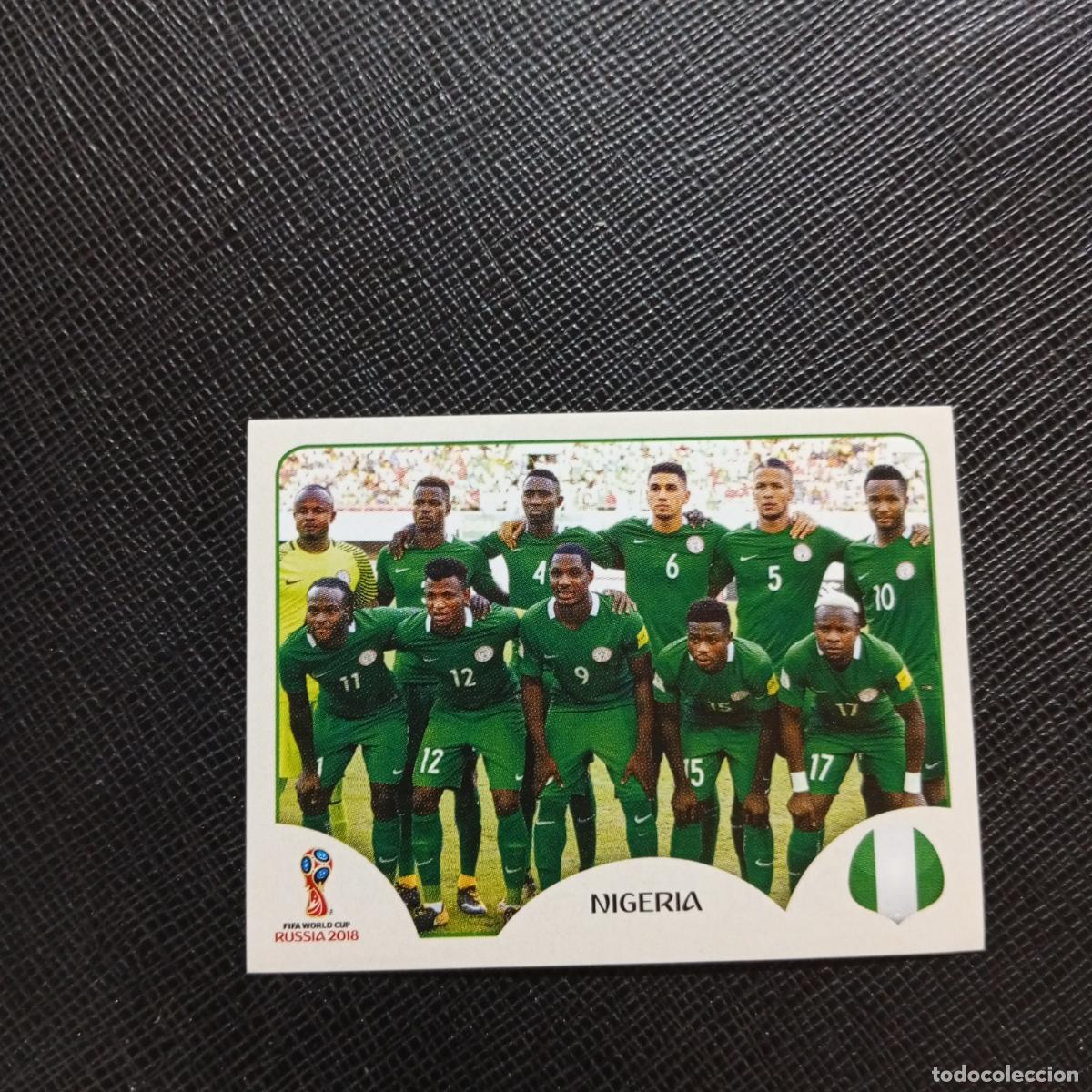 Cromos de f&uacute;tbol: 333 ALINEACION NIGERIA PANINI MUNDIAL RUSIA 2018 CROMO FUTBOL 18 - SIN PEGAR - CJ2 .....