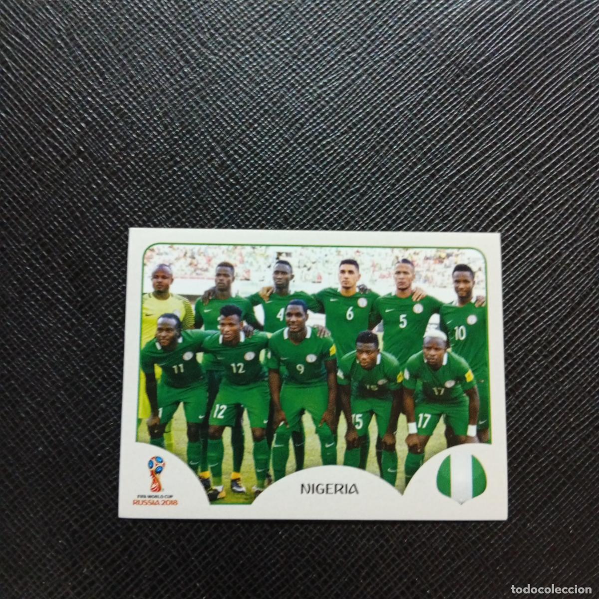 Cromos de f&uacute;tbol: 333 ALINEACION NIGERIA PANINI MUNDIAL RUSIA 2018 CROMO FUTBOL 18 - SIN PEGAR - CJ2 .......