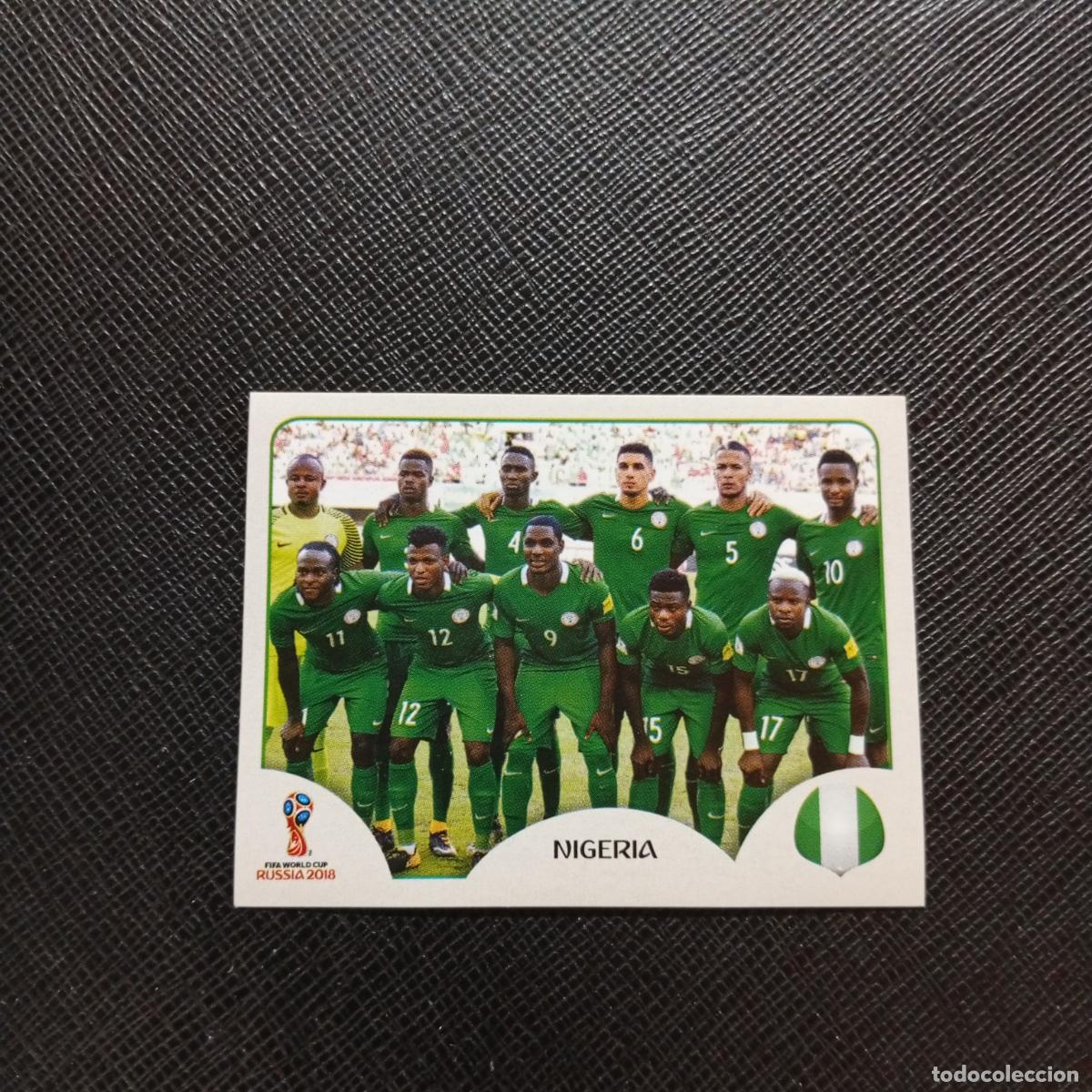 Cromos de f&uacute;tbol: 333 ALINEACION NIGERIA PANINI MUNDIAL RUSIA 2018 CROMO FUTBOL 18 - SIN PEGAR - CJ2 ........