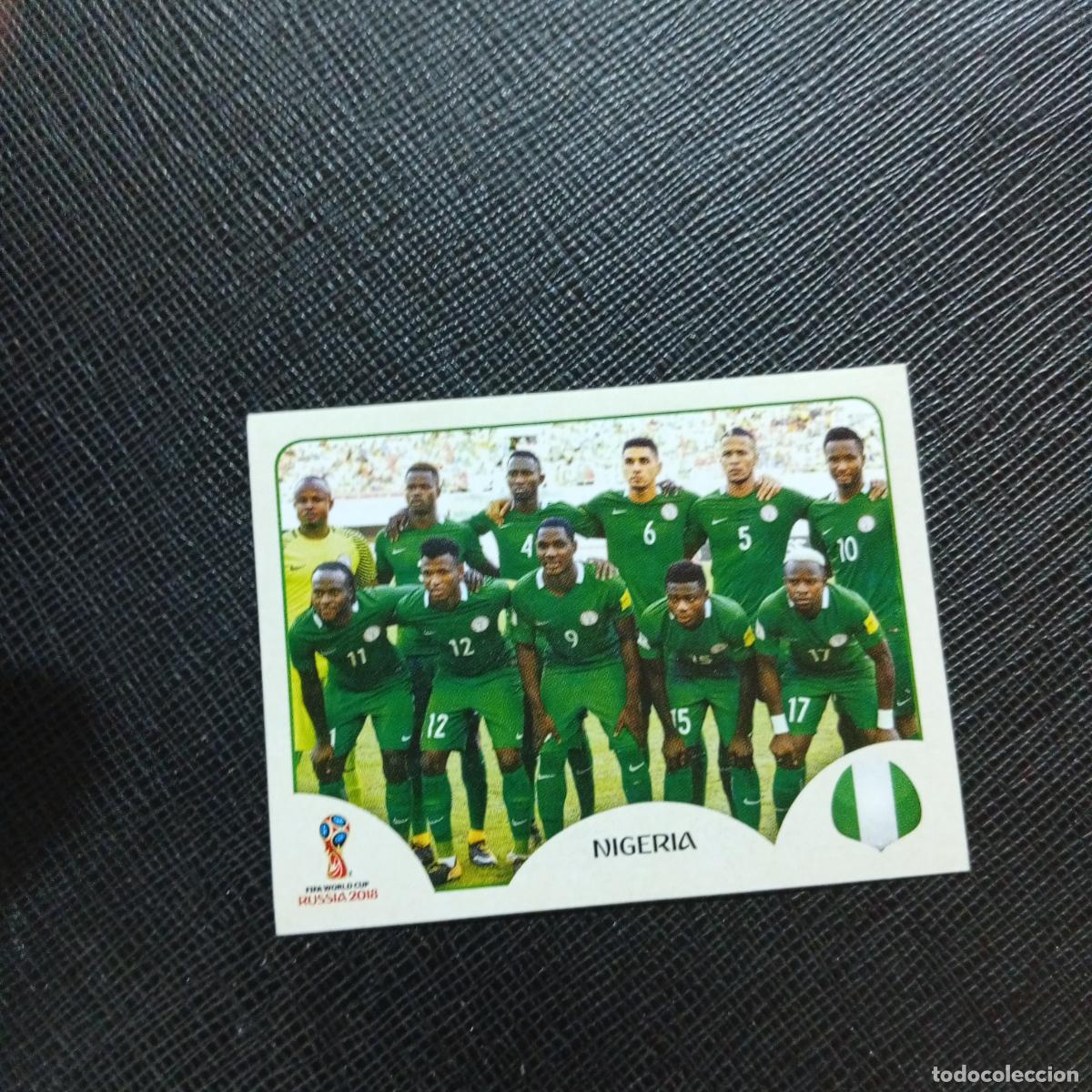 Fu&szlig;ball-Sticker: 333 ALINEACION NIGERIA PANINI MUNDIAL RUSIA 2018 CROMO FUTBOL 18 - SIN PEGAR - CJ2 .........