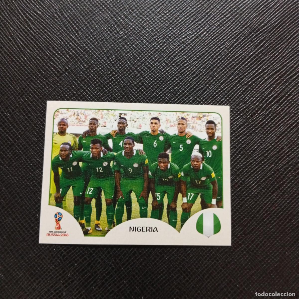 Football Stickers: 333 ALINEACION NIGERIA PANINI MUNDIAL RUSIA 2018 CROMO FUTBOL 18 - SIN PEGAR - CJ2 ...........