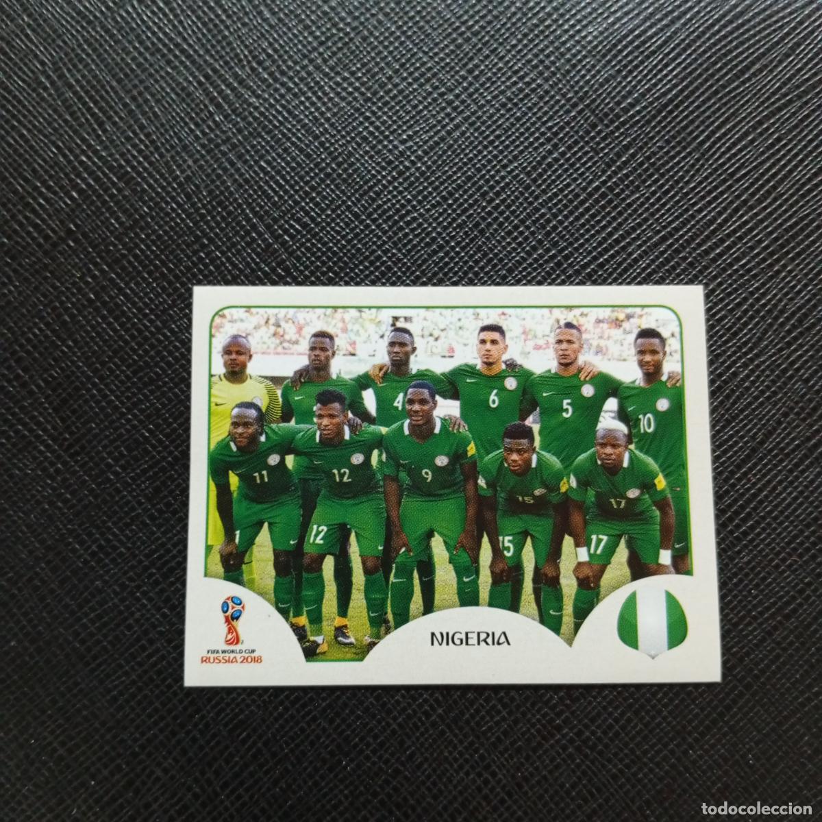 Football Stickers: 333 ALINEACION NIGERIA PANINI MUNDIAL RUSIA 2018 CROMO FUTBOL 18 - SIN PEGAR - CJ2 .............