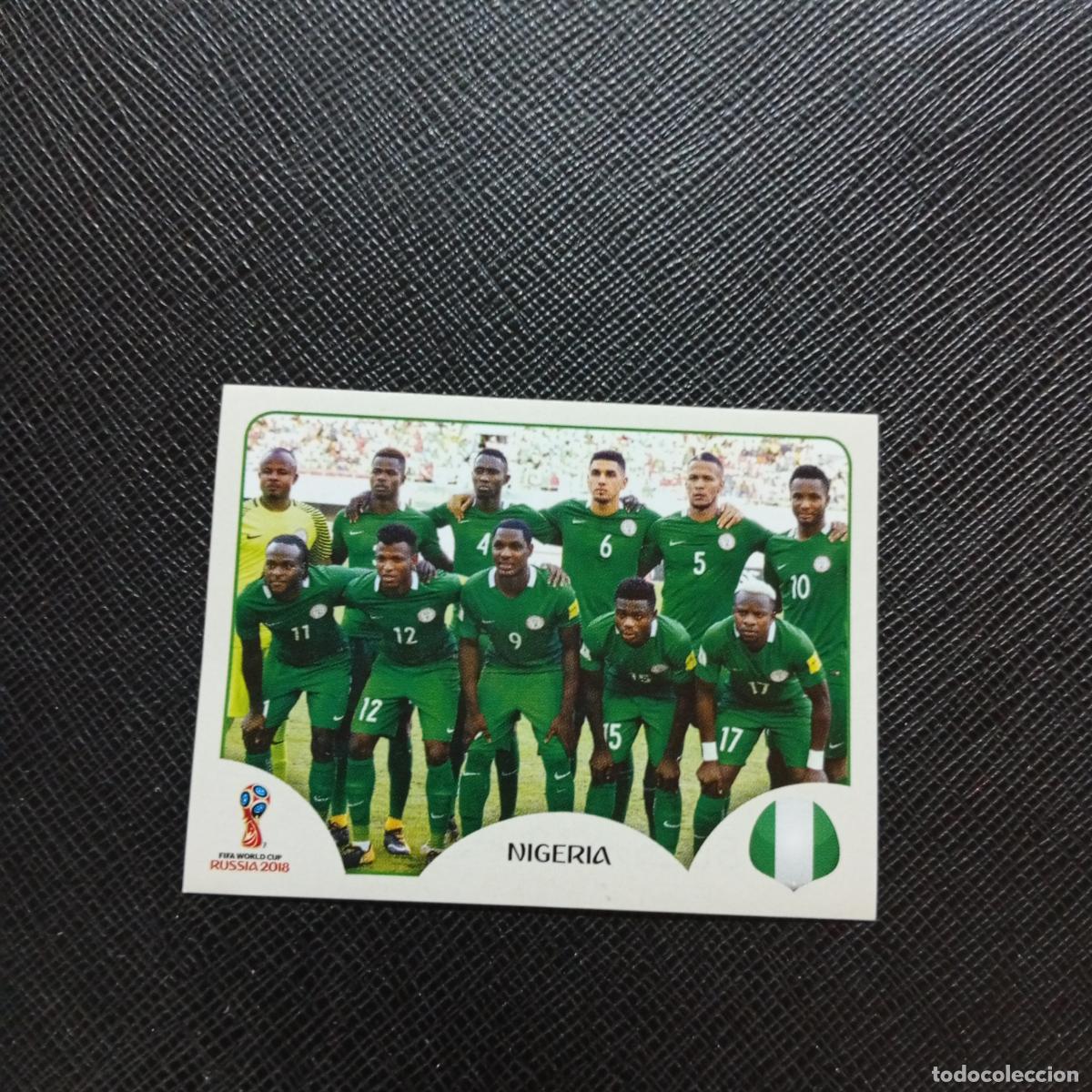 Cromos de f&uacute;tbol: 333 ALINEACION NIGERIA PANINI MUNDIAL RUSIA 2018 CROMO FUTBOL 18 - SIN PEGAR - CJ2 .............